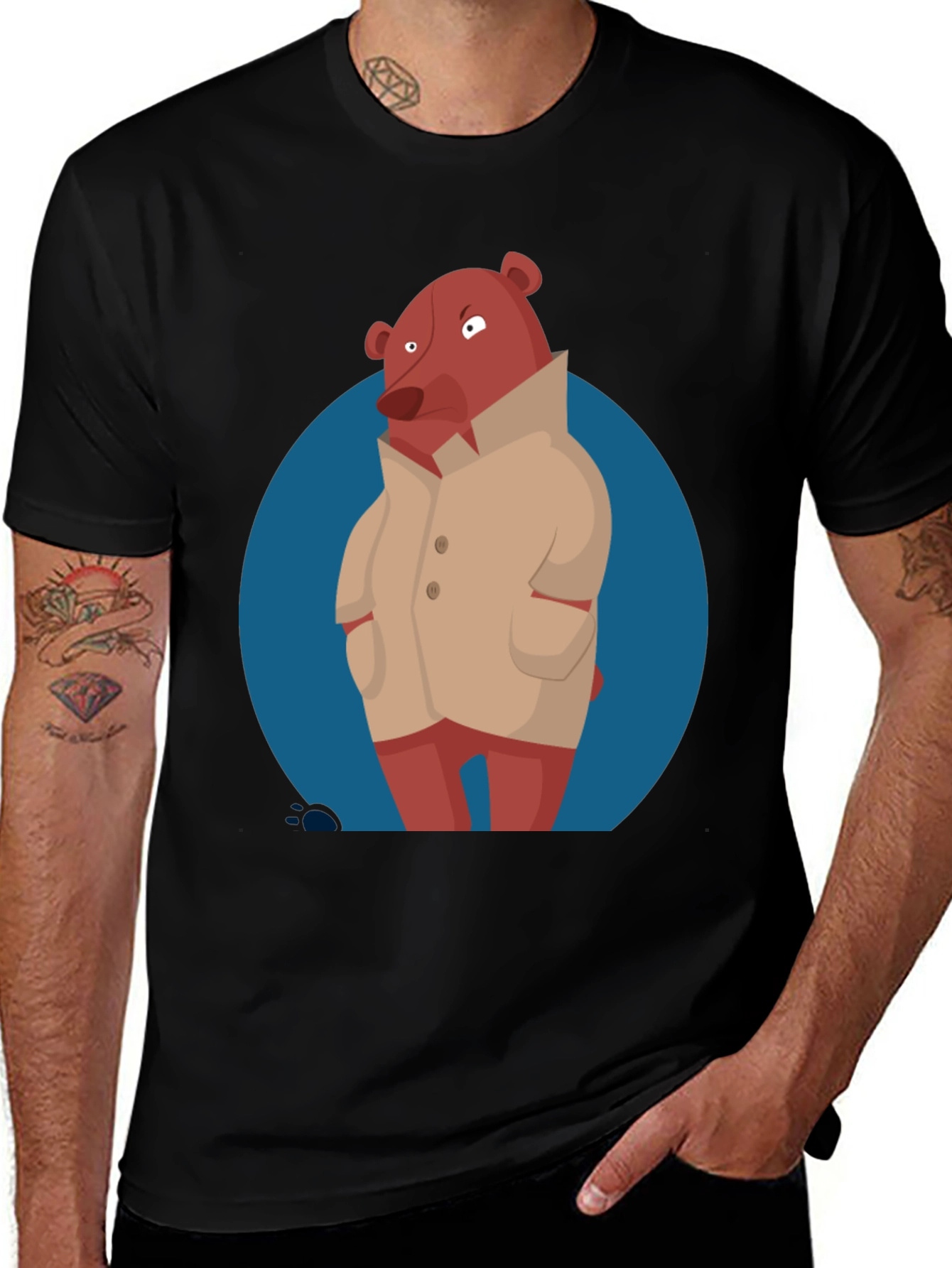Variant 4 of Cool Bear Detective T-Shirt