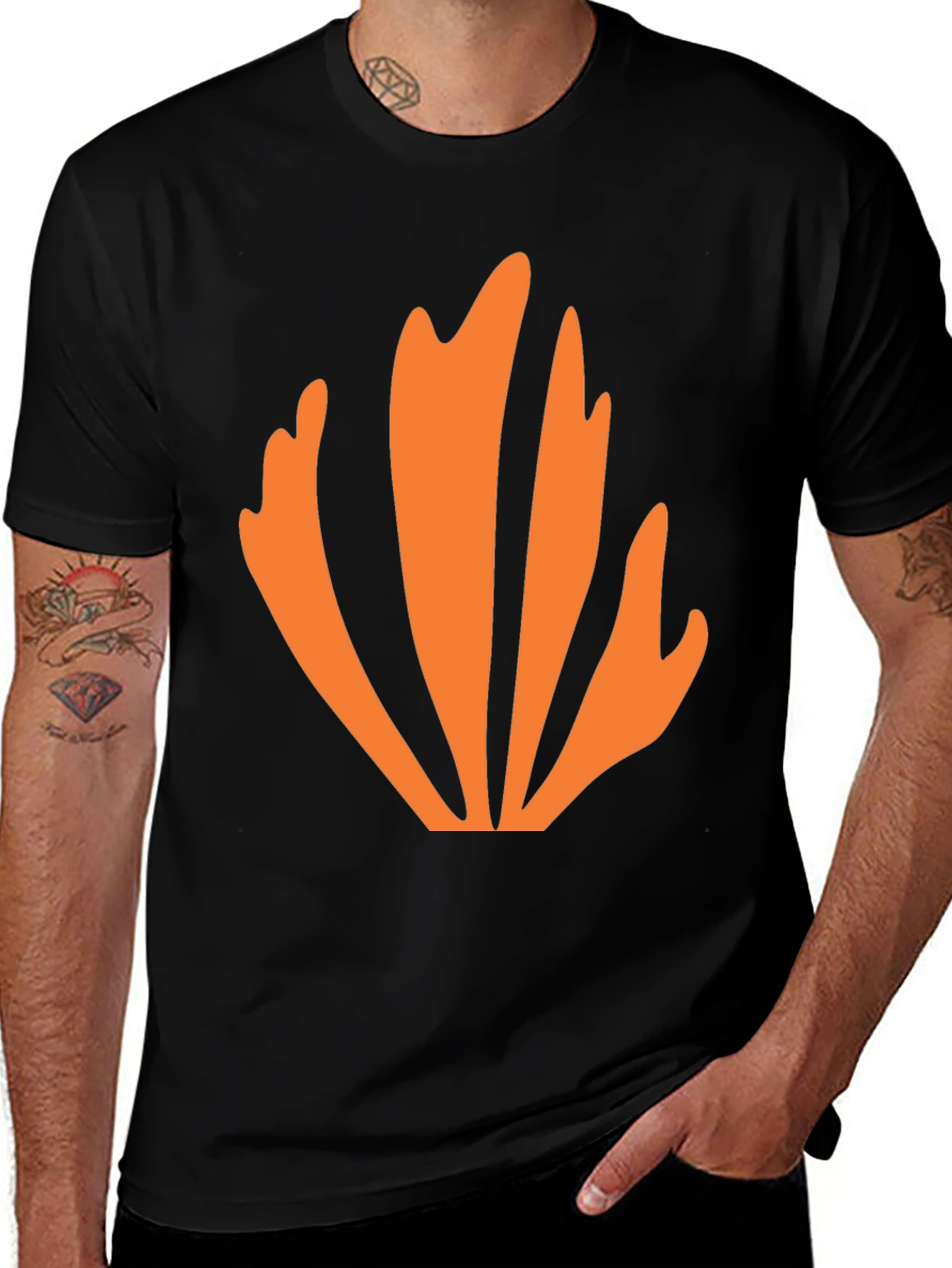 Variant 3 of Abstract Orange Graphic Tee