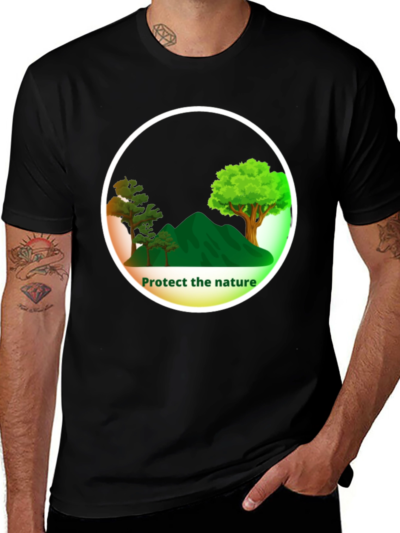 Variant 28 of Nature Protect T-Shirt, Graphic Tee