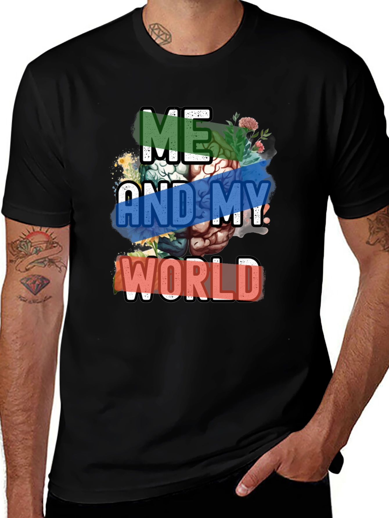 Variant 27 of Me And My World Graphic Print Tee