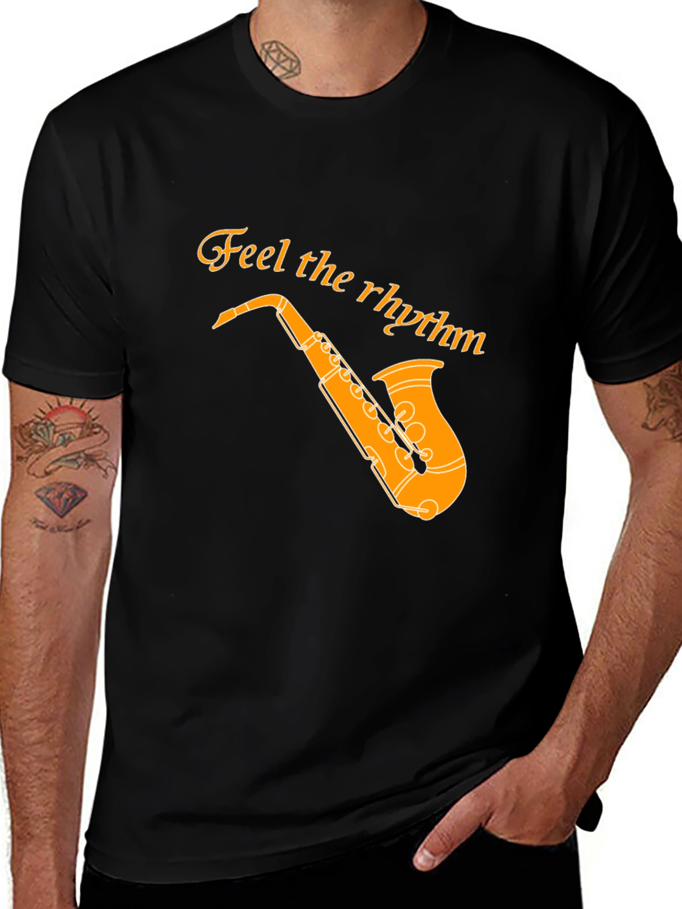 Variant 27 of Rhythm Saxophone Graphic T-Shirt