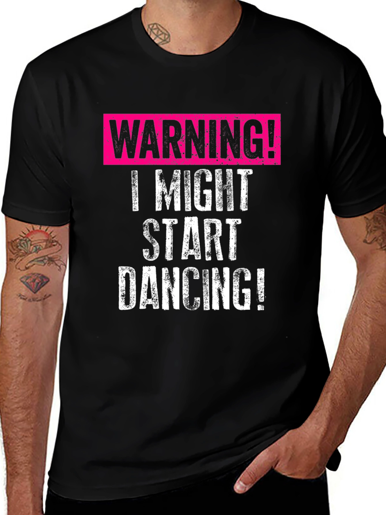 Variant 7 of Warning I Might Start Dancing! Graphic T-Shirt