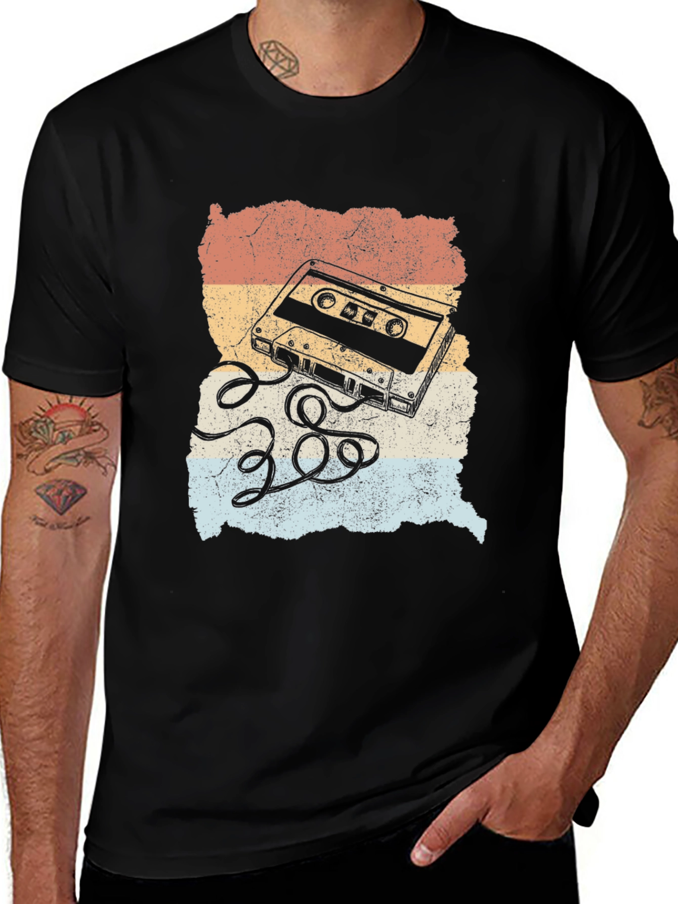 Variant 9 of Retro Cassette Tape Graphic T-Shirt