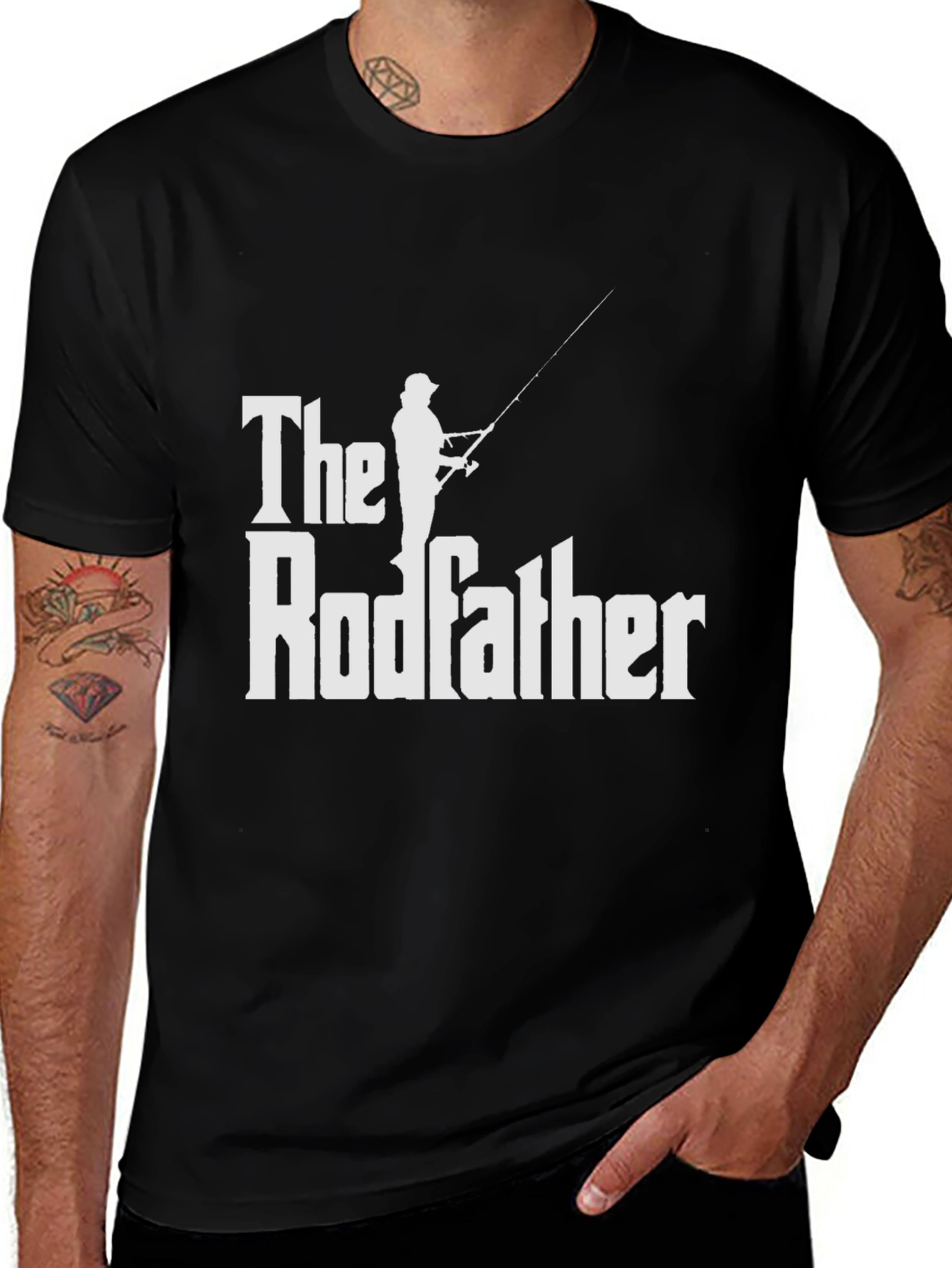 Variant 26 of The Rodfather T-Shirt Fishing Lover Gift