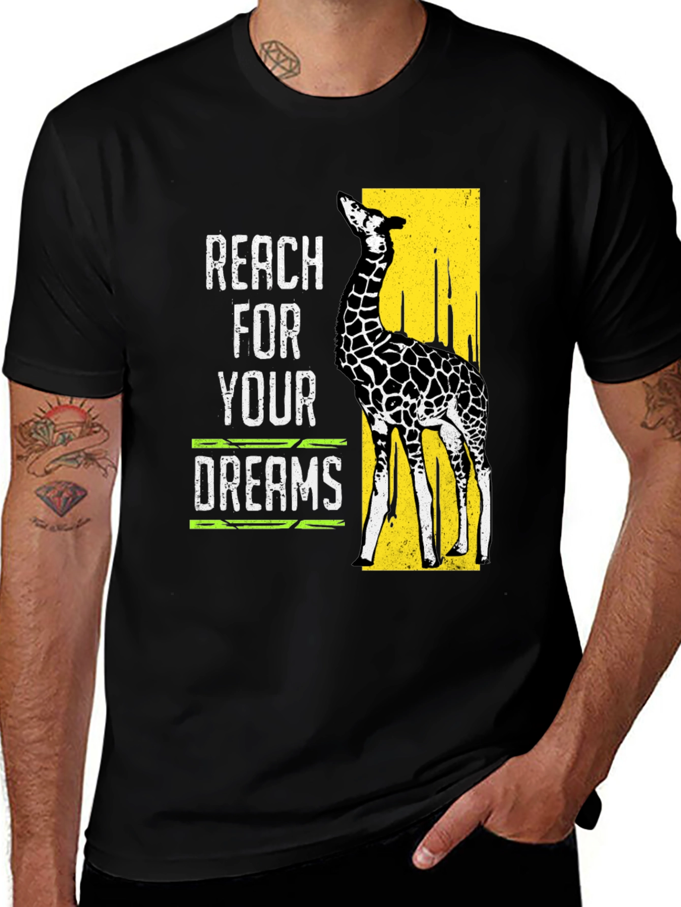 Variant 20 of Reach for Your Dreams Giraffe Graphic Tee