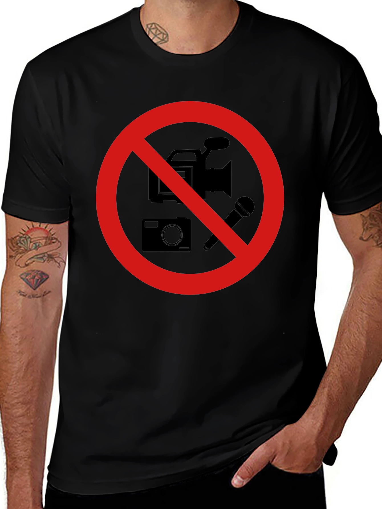 Variant 13 of No Recording Black T-Shirt