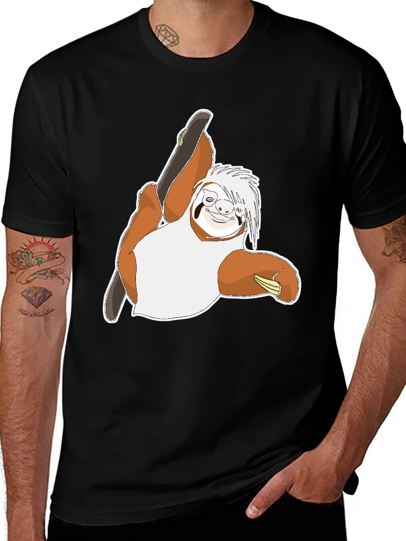 Variant 24 of Sloth Skateboarder Graphic T-Shirt
