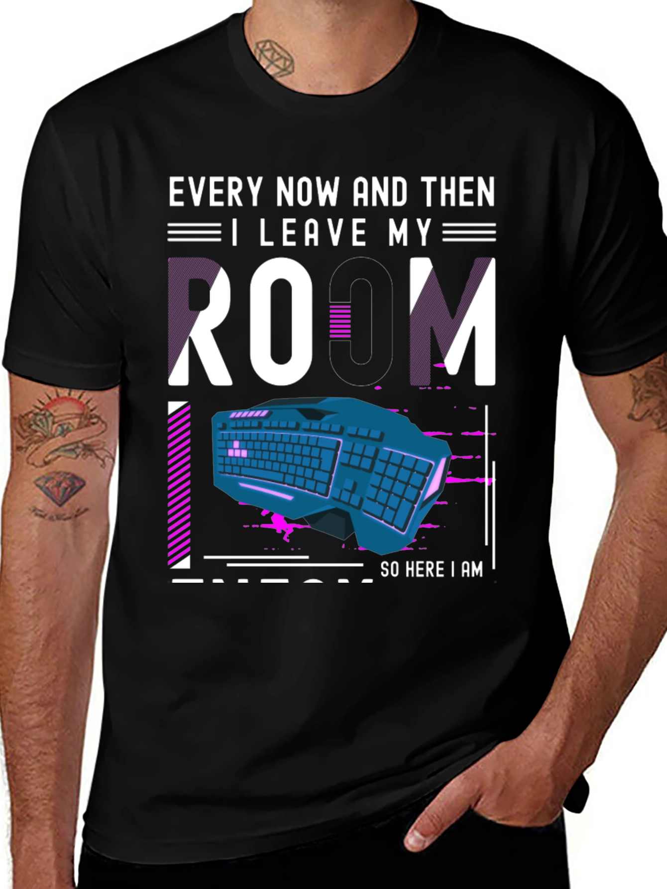 Gamer Room T-Shirt - "Every Now and Then I Leave My Room"