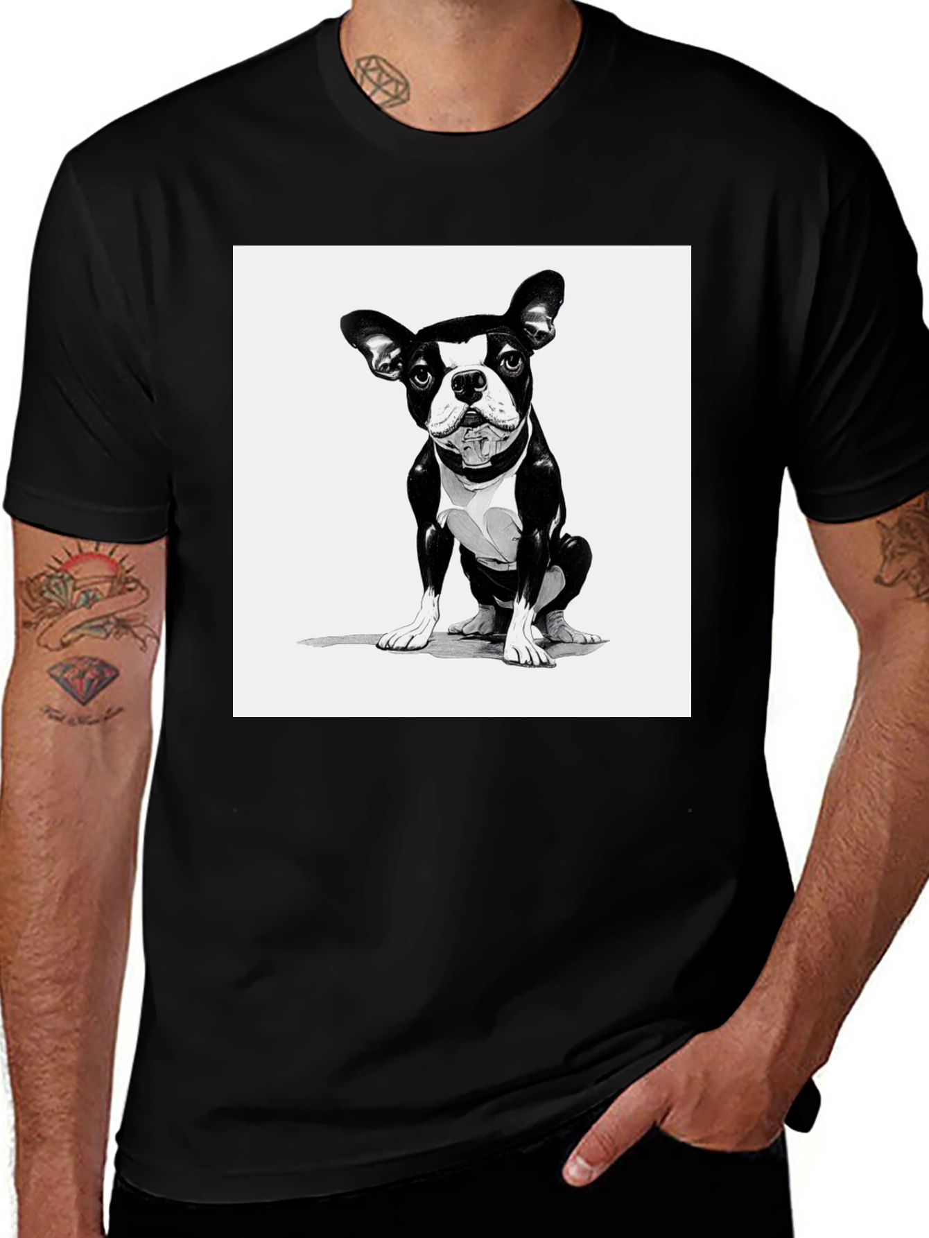 Boston Terrier Graphic Tee - Cool Dog Lover Shirt
