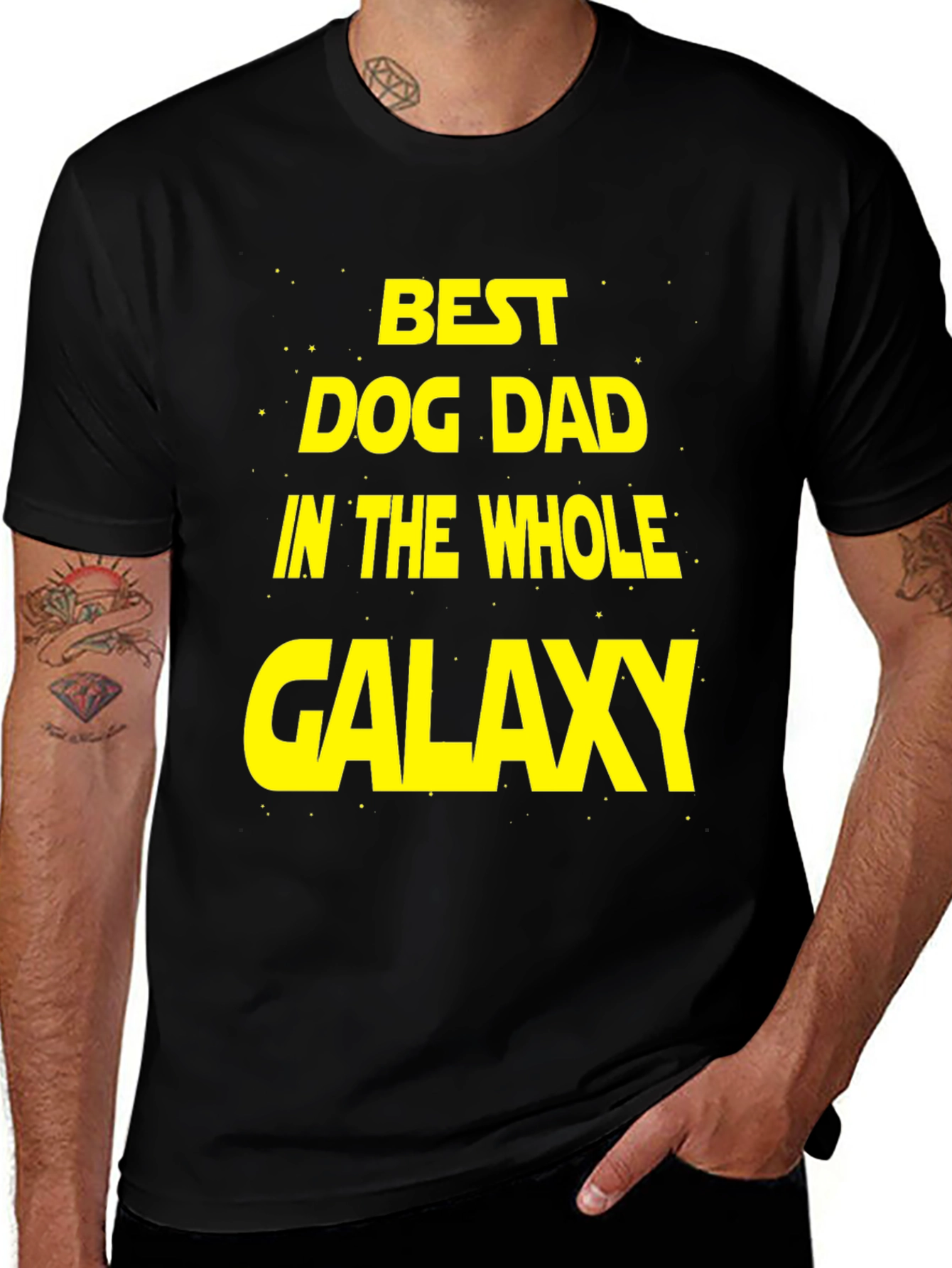 Variant 4 of Best Dog Dad Galaxy T-Shirt