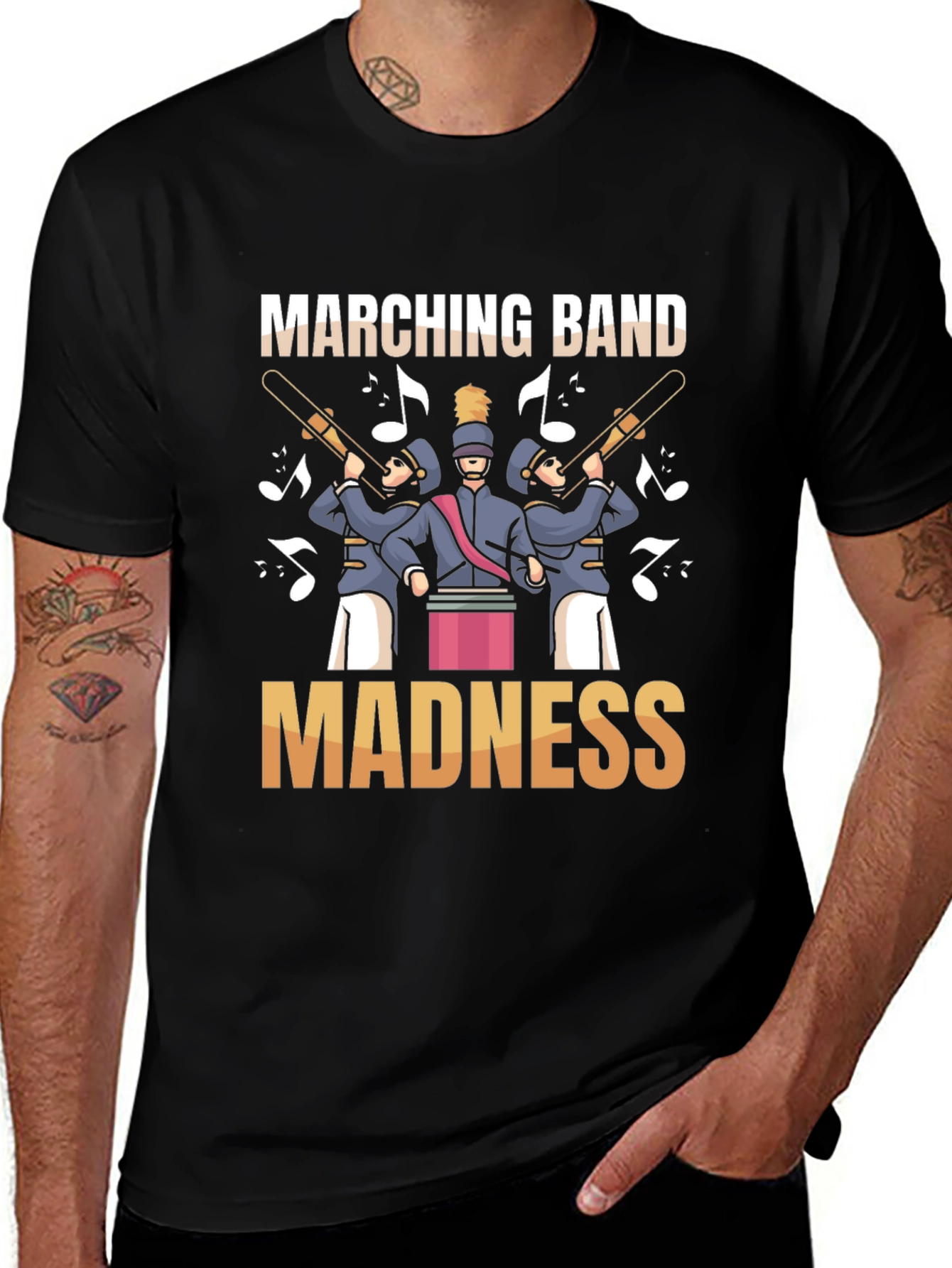 Variant 7 of Marching Band Madness Graphic T-Shirt