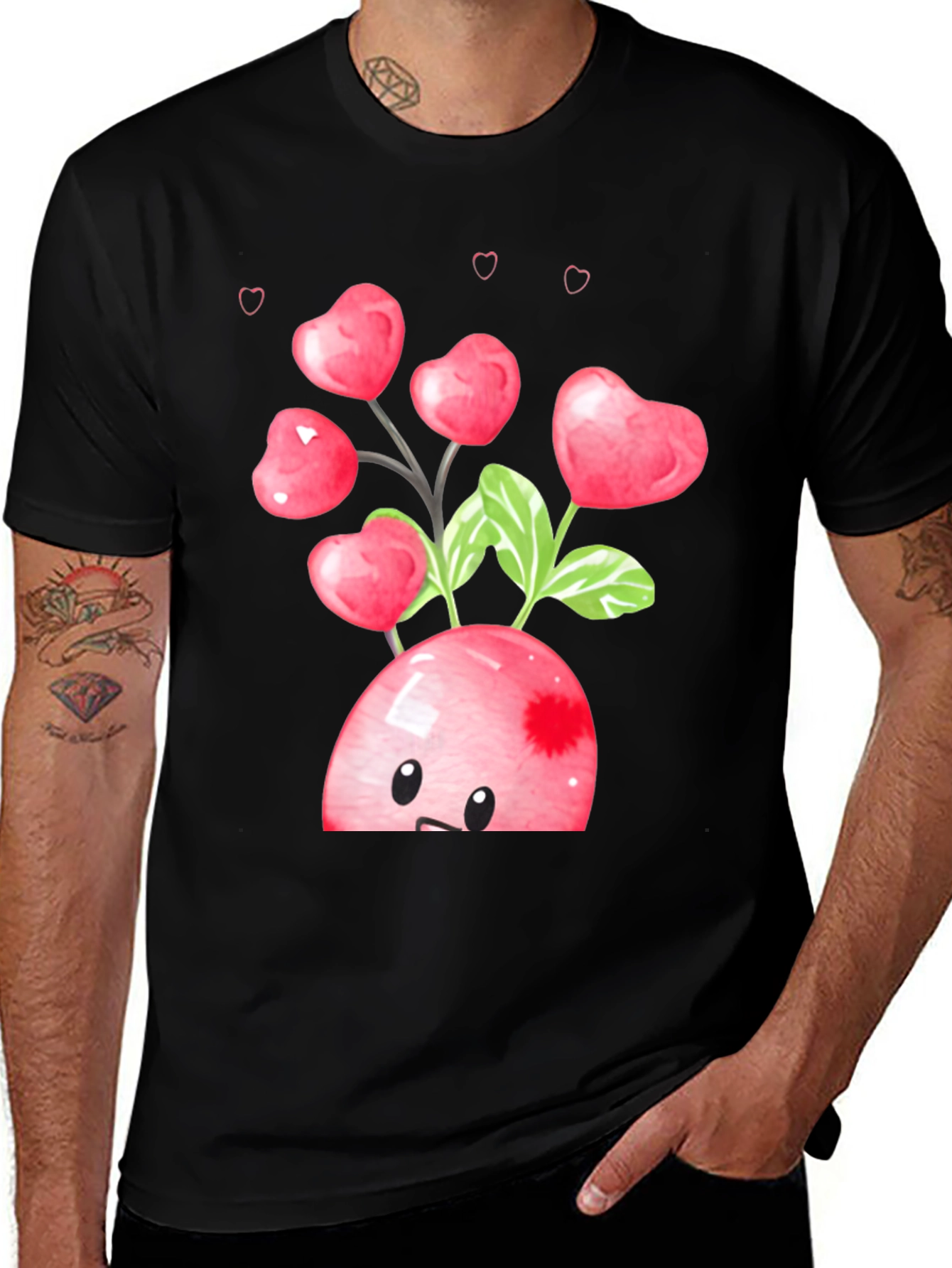 Variant 11 of Heart Cherry Valentine's Day Graphic Tee