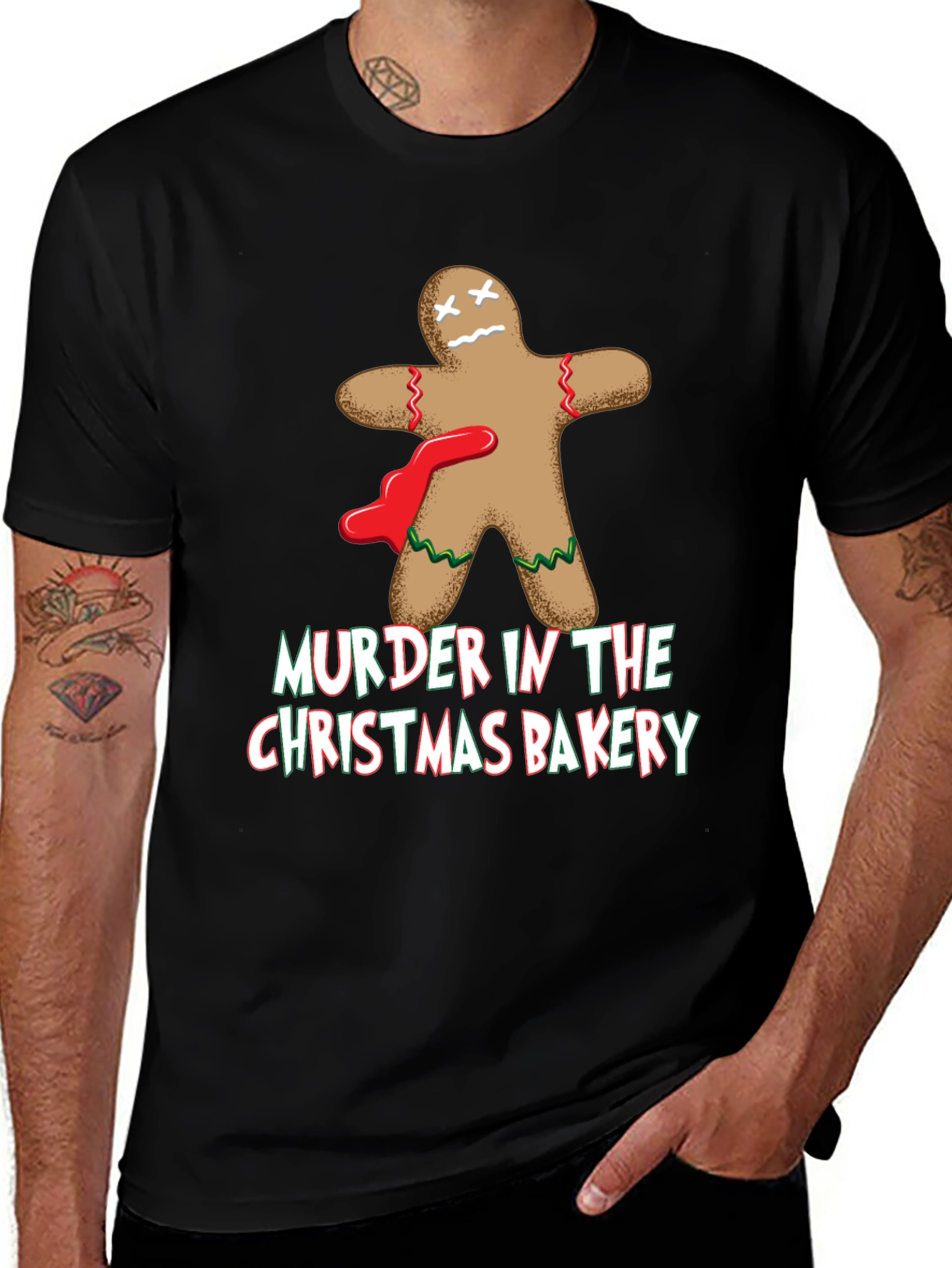 Murder in the Christmas Bakery Graphic Tee