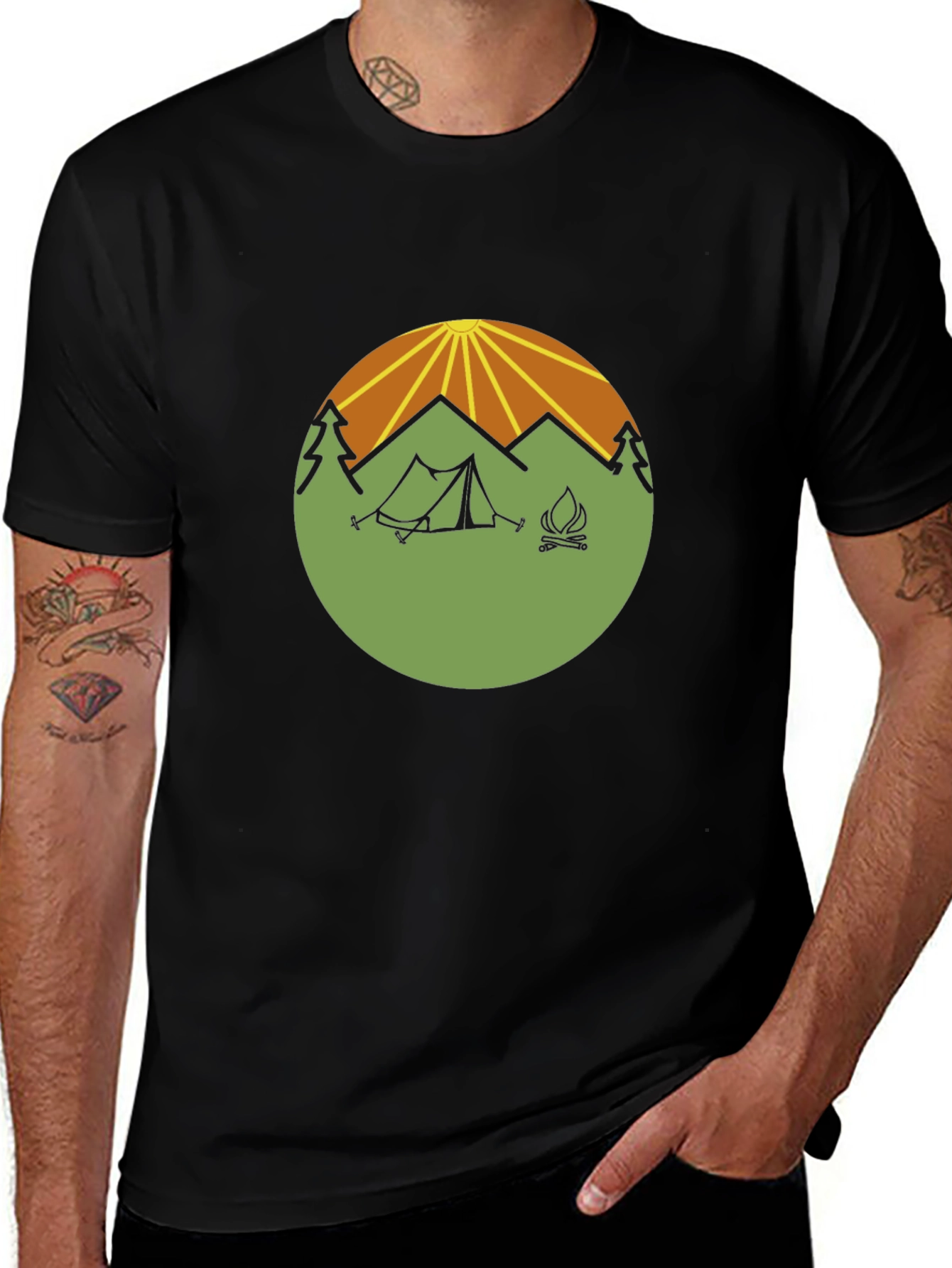 Variant 24 of Camping Adventure Tee - Outdoor Graphic T-Shirt