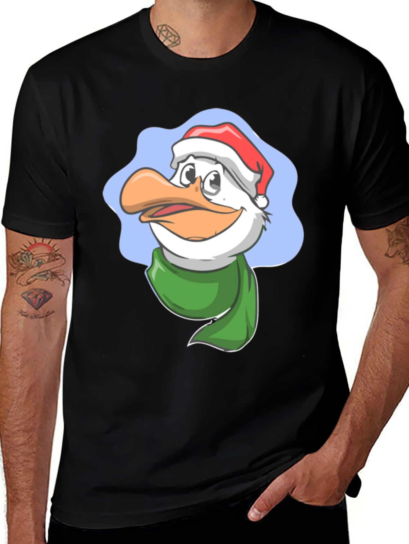 Variant 30 of Festive Duck T-Shirt - Holiday Cartoon Apparel