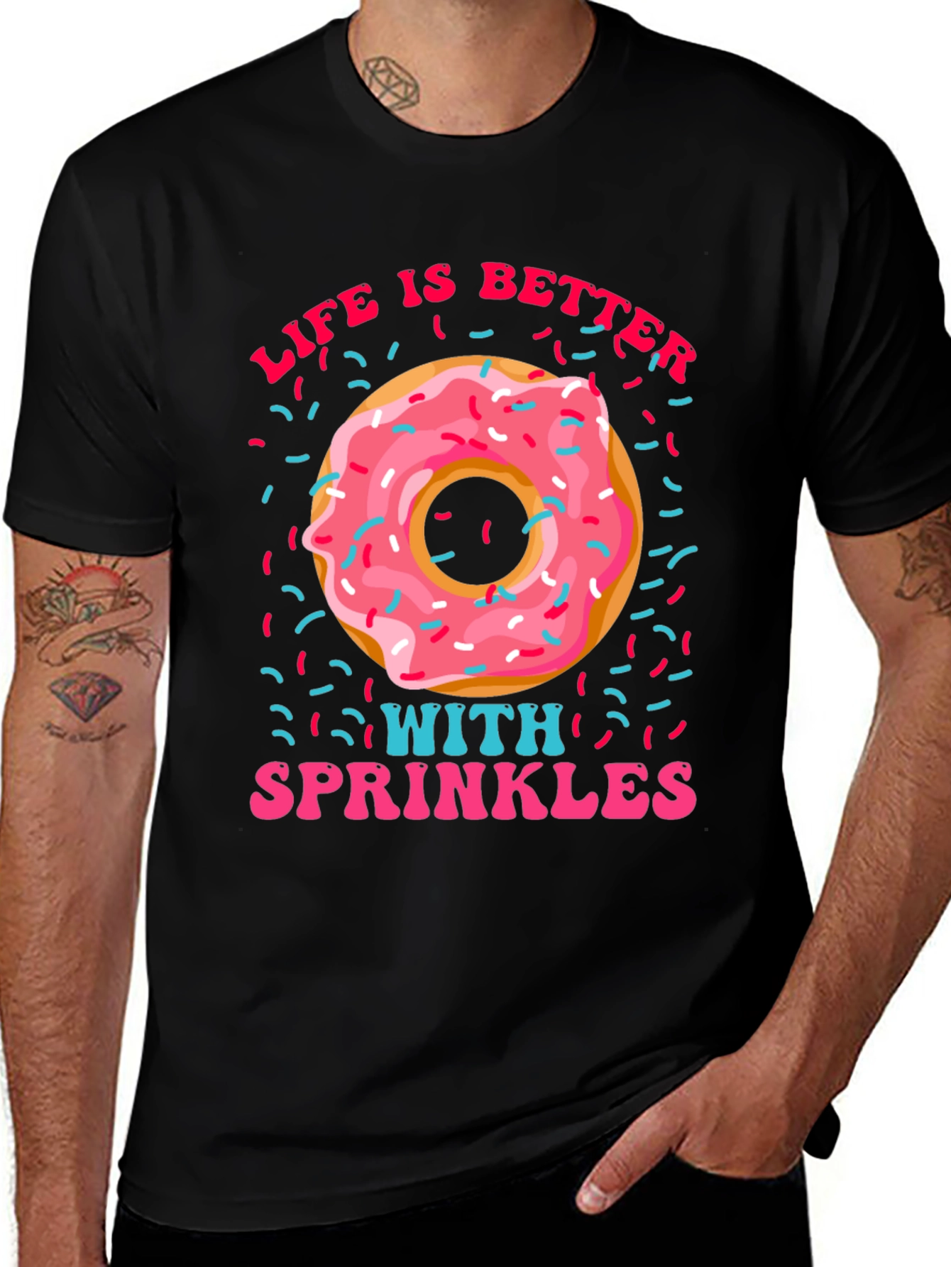 Variant 22 of Donut Sprinkles Graphic T-Shirt