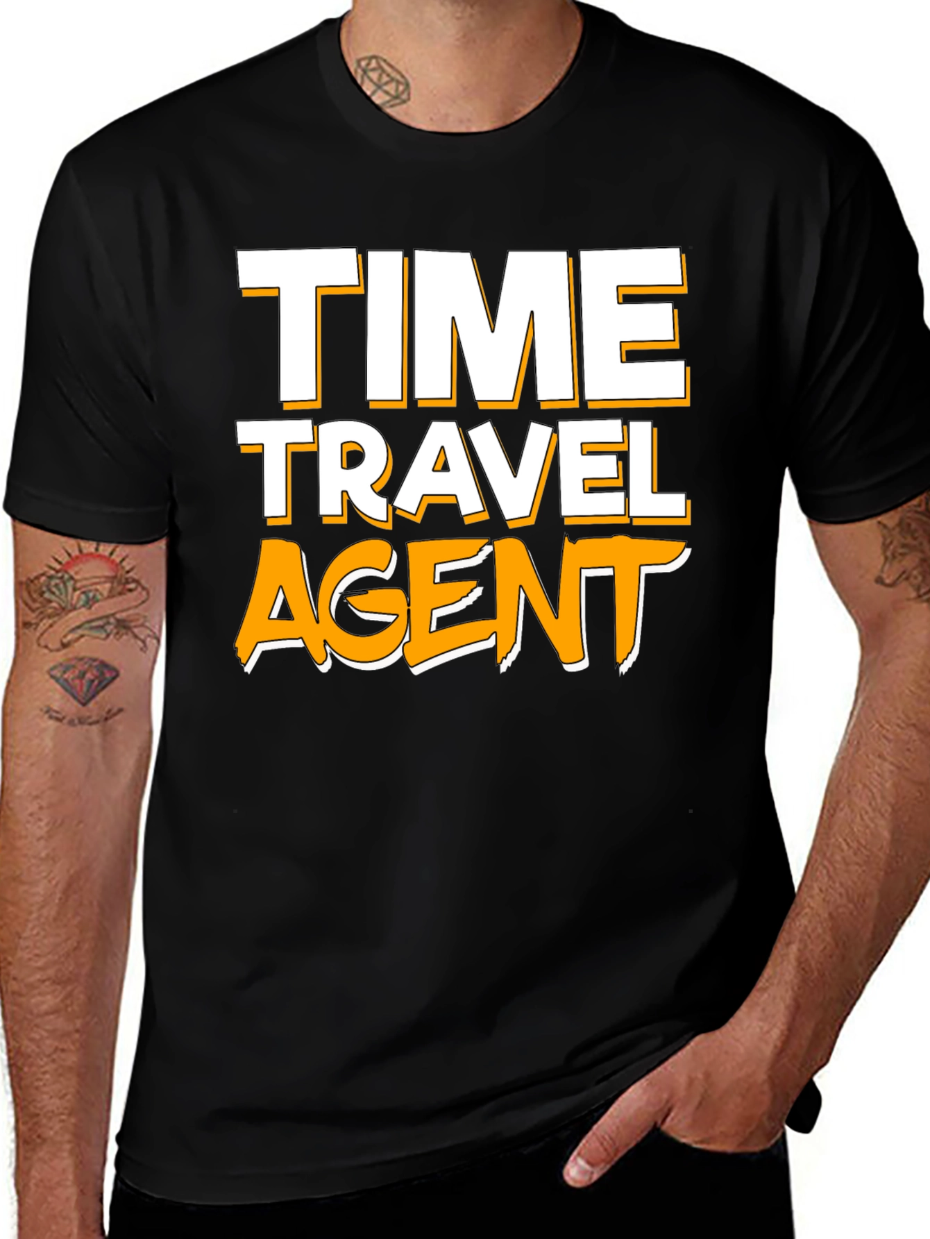 Variant 16 of Time Travel Agent Graphic T-Shirt