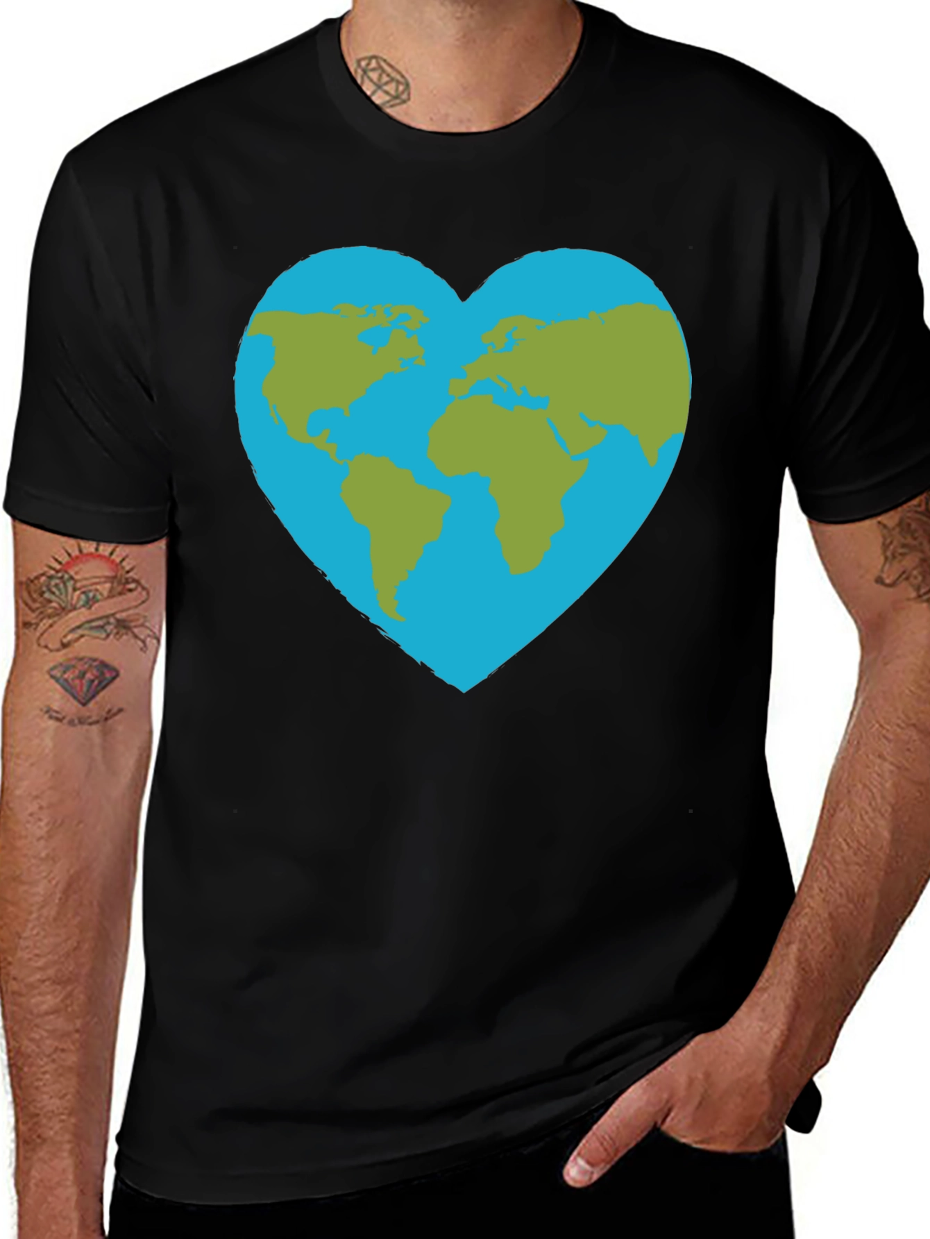 Earth Heart T-Shirt - Show Your Love for the Planet!