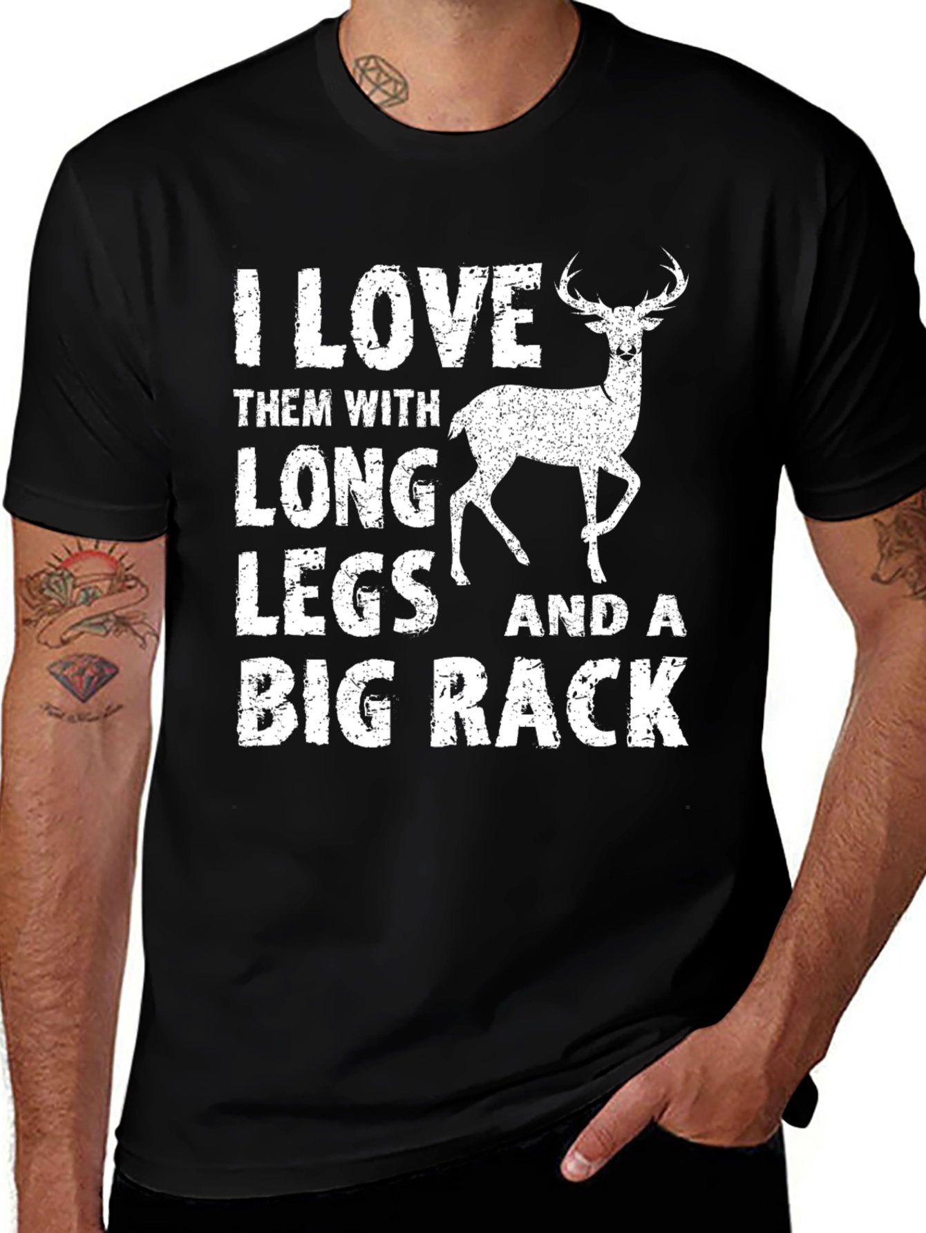 Variant 7 of I Love Long Legs Big Rack T-Shirt