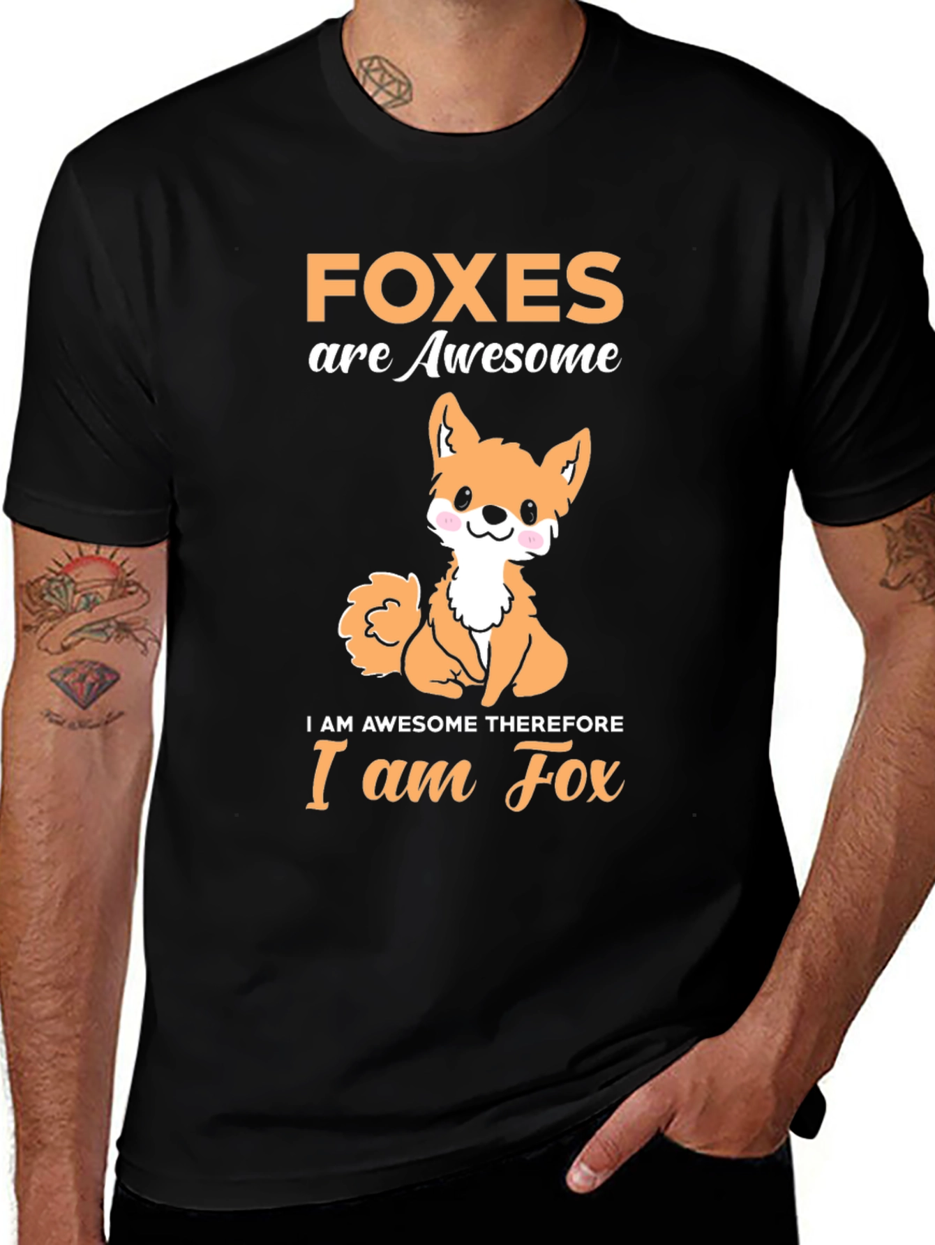 Variant 11 of Foxes are Awesome Graphic T-Shirt