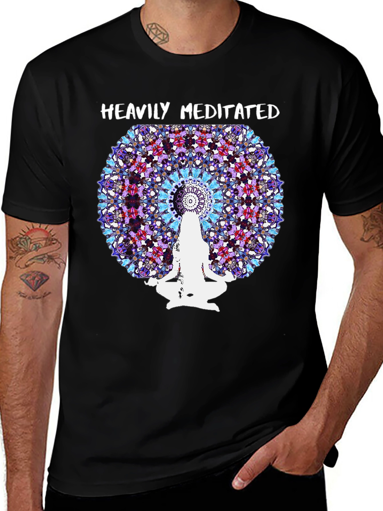 Variant 12 of Heavily Meditated Mandala T-Shirt