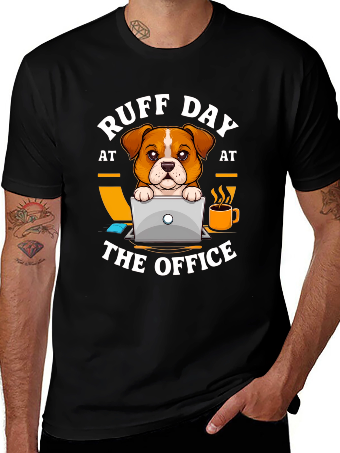 Variant 22 of Ruff Day at the Office Dog T-Shirt