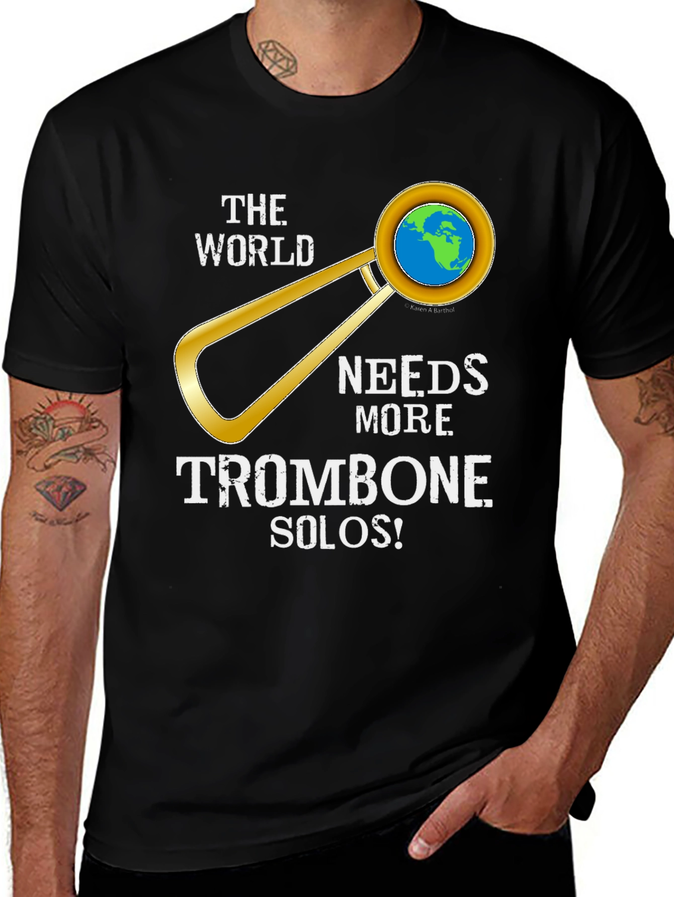 Variant 28 of Trombone Solos T-Shirt - Music Lover Tee