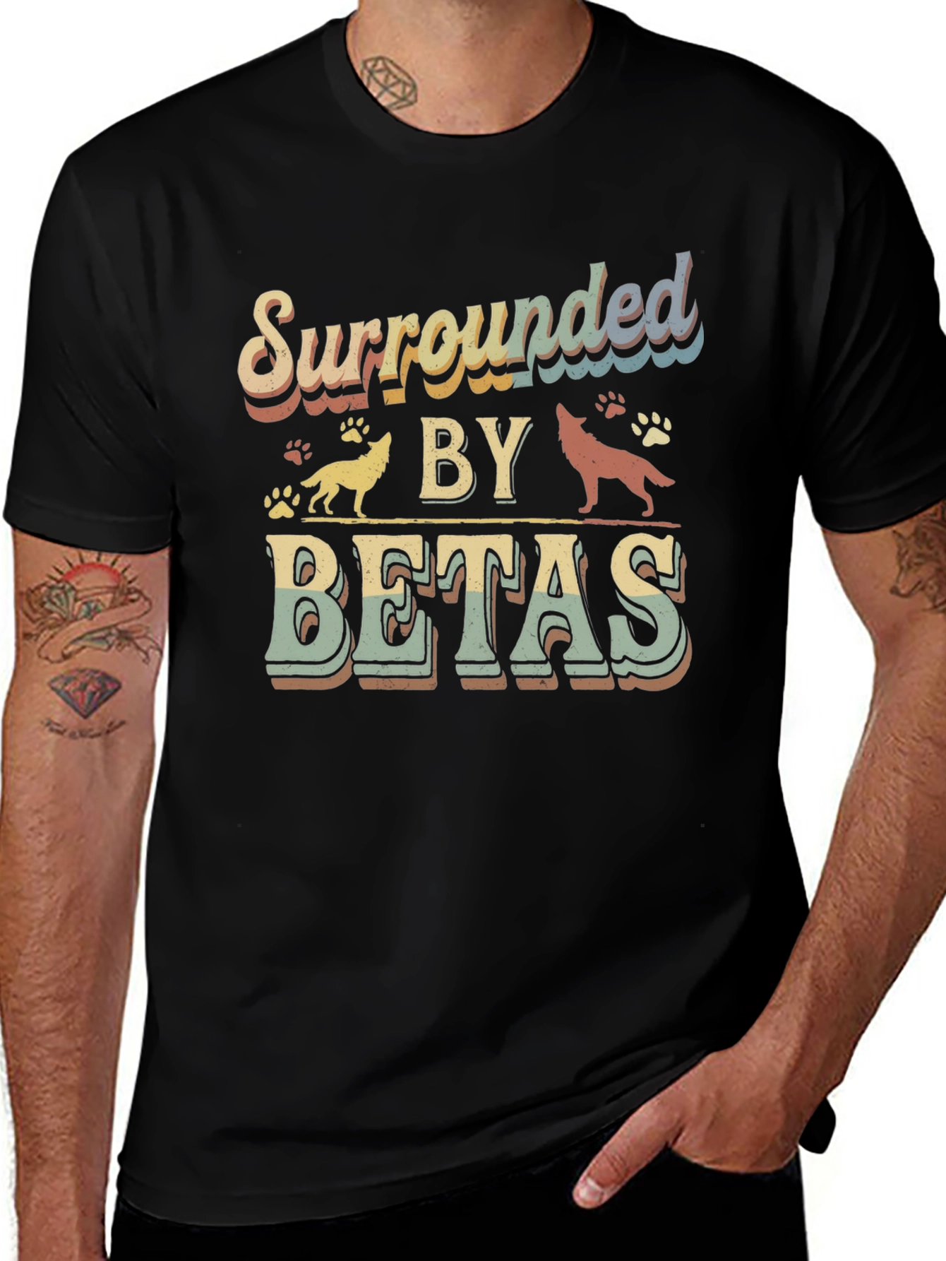 Variant 24 of Surrounded by Betas T-Shirt - Funny Graphic Tee