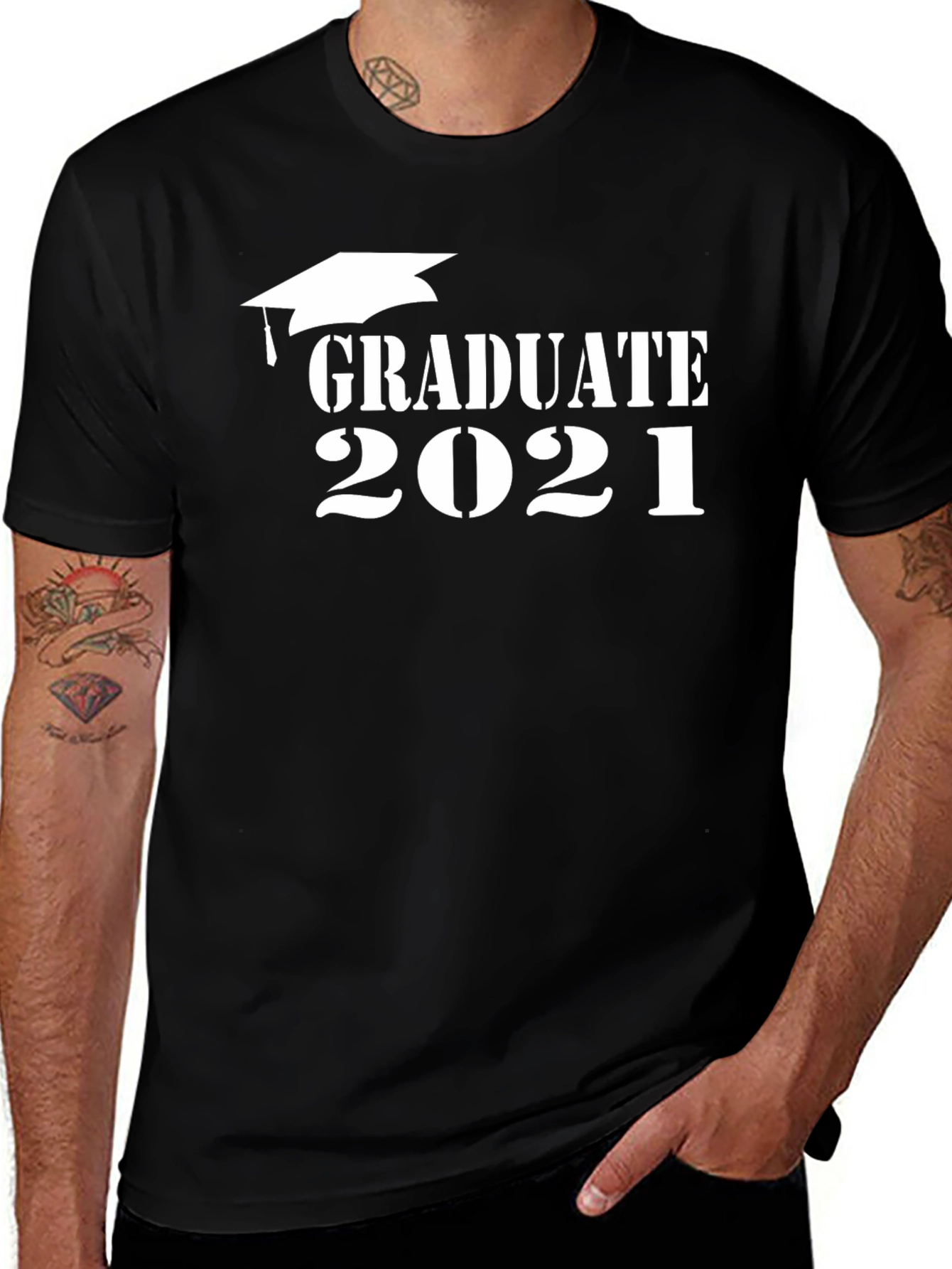 Variant 9 of Graduate 2021 T-Shirt - Black