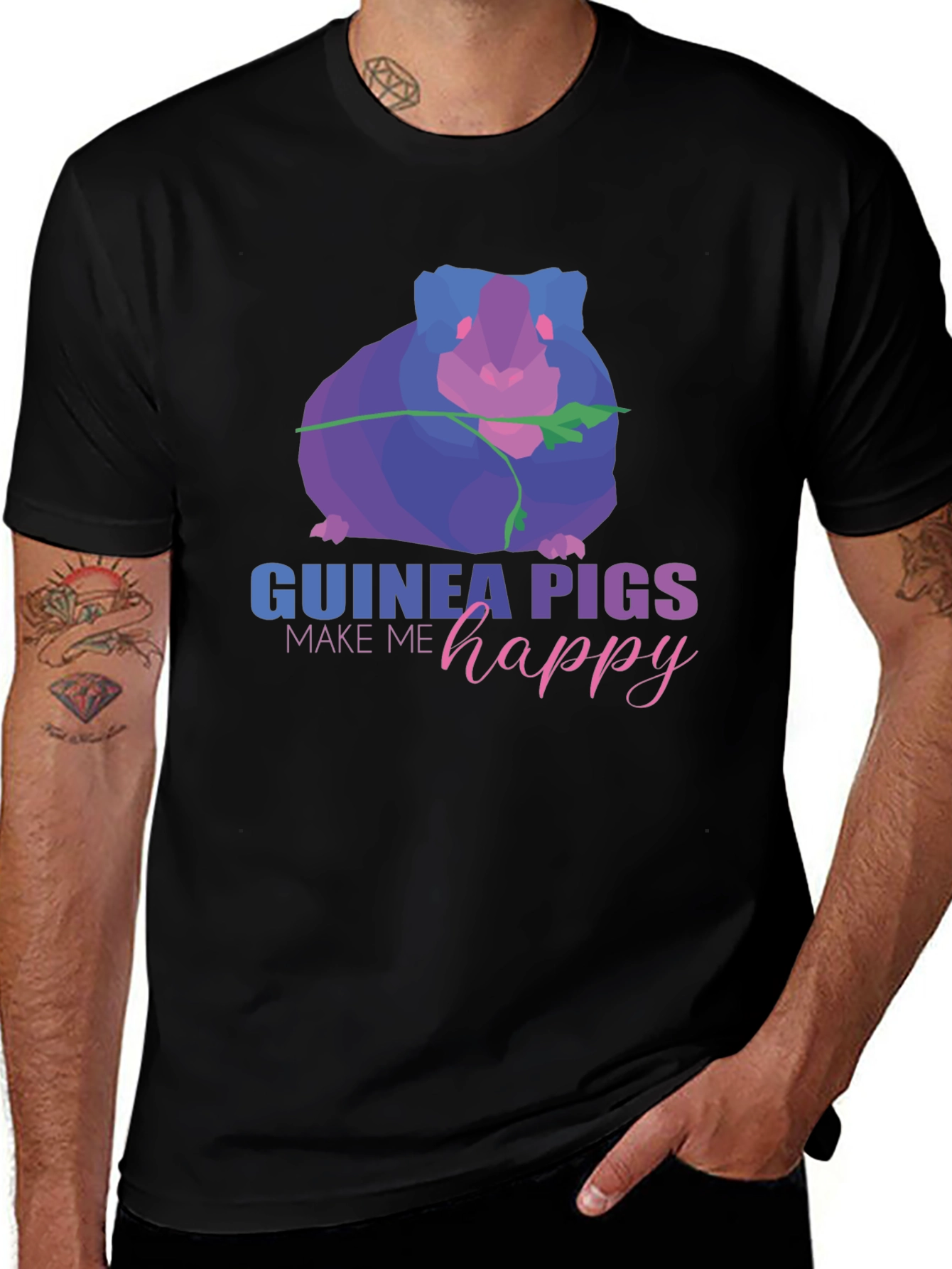 Variant 21 of Guinea Pig Graphic Tee - Make Me Happy