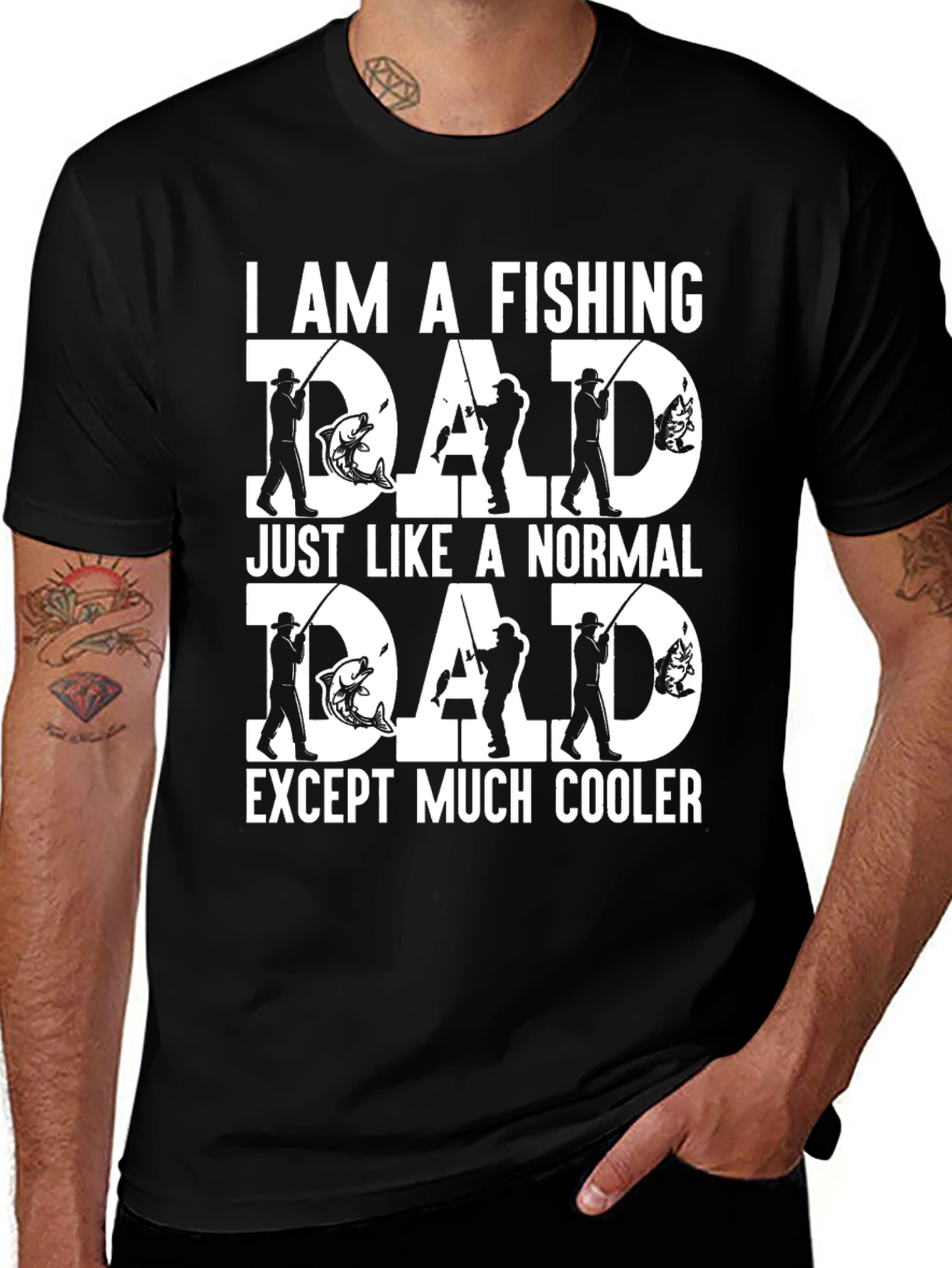 Variant 8 of Fishing Dad T-Shirt - Cool Father's Day Gift