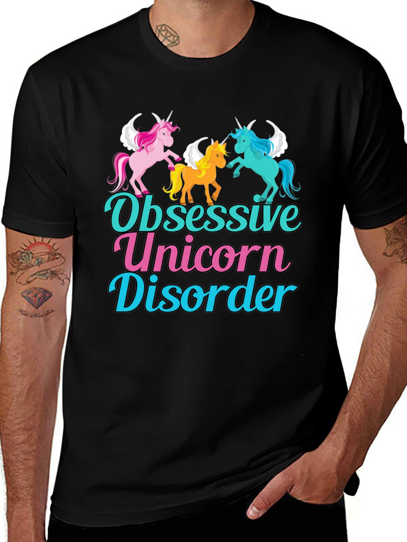 Variant 14 of Obsessive Unicorn Disorder Graphic T-Shirt