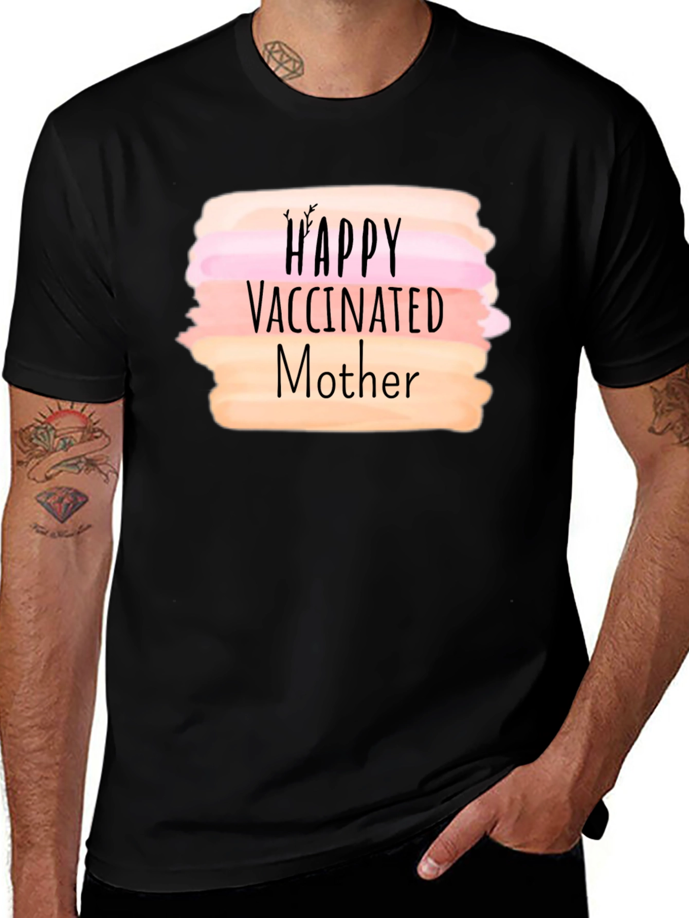 Variant 12 of Happy Vaccinated Mother T-Shirt