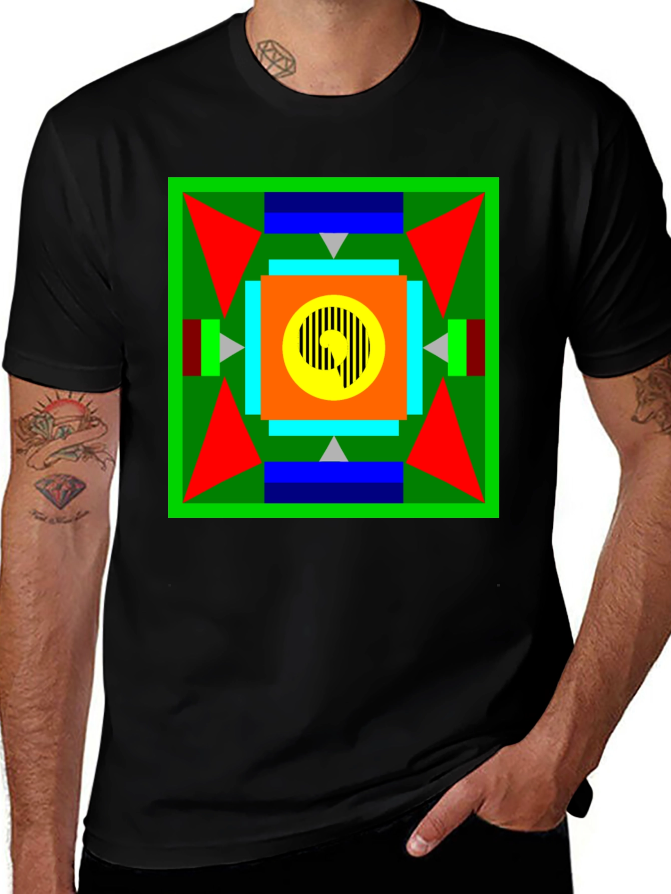 Variant 22 of Geometric Patterned T-Shirt