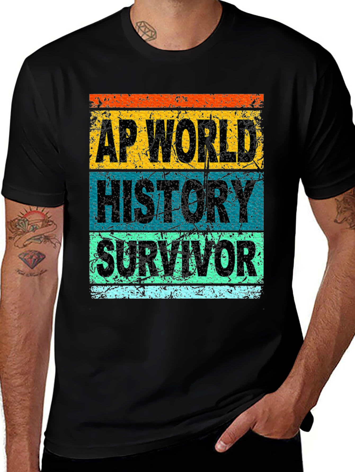AP World History Survivor Graphic T-Shirt
