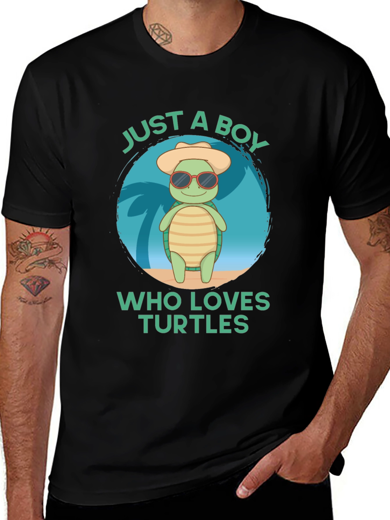 Variant 27 of Boy's Turtle Lover Graphic T-Shirt