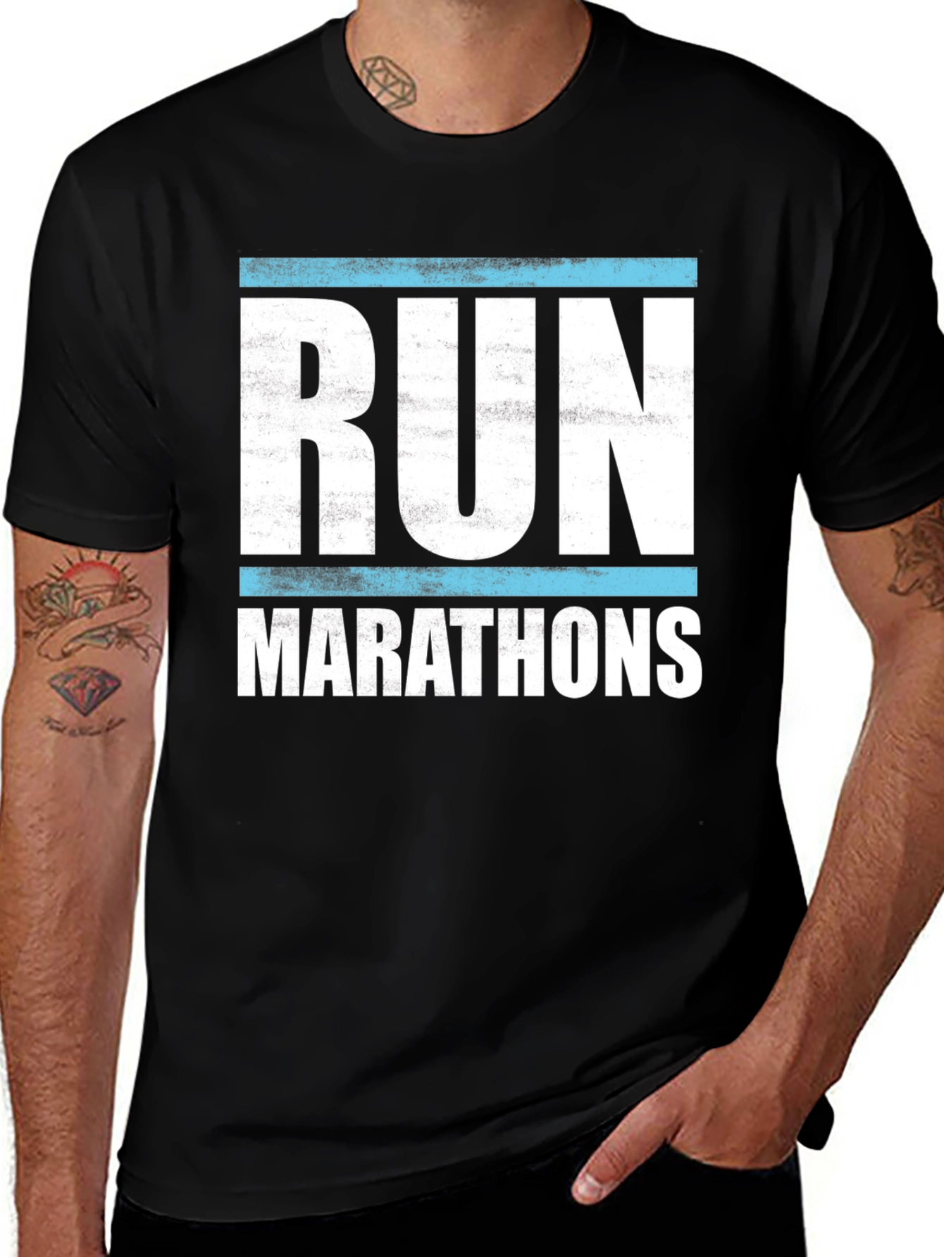 Variant 28 of Run Marathons T-Shirt - Runner's Apparel