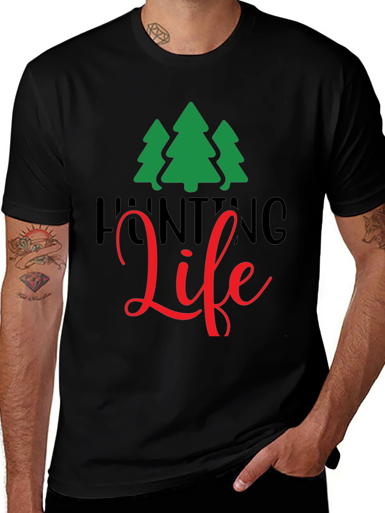 Variant 22 of Hunting Life Graphic Tee - Nature Inspired