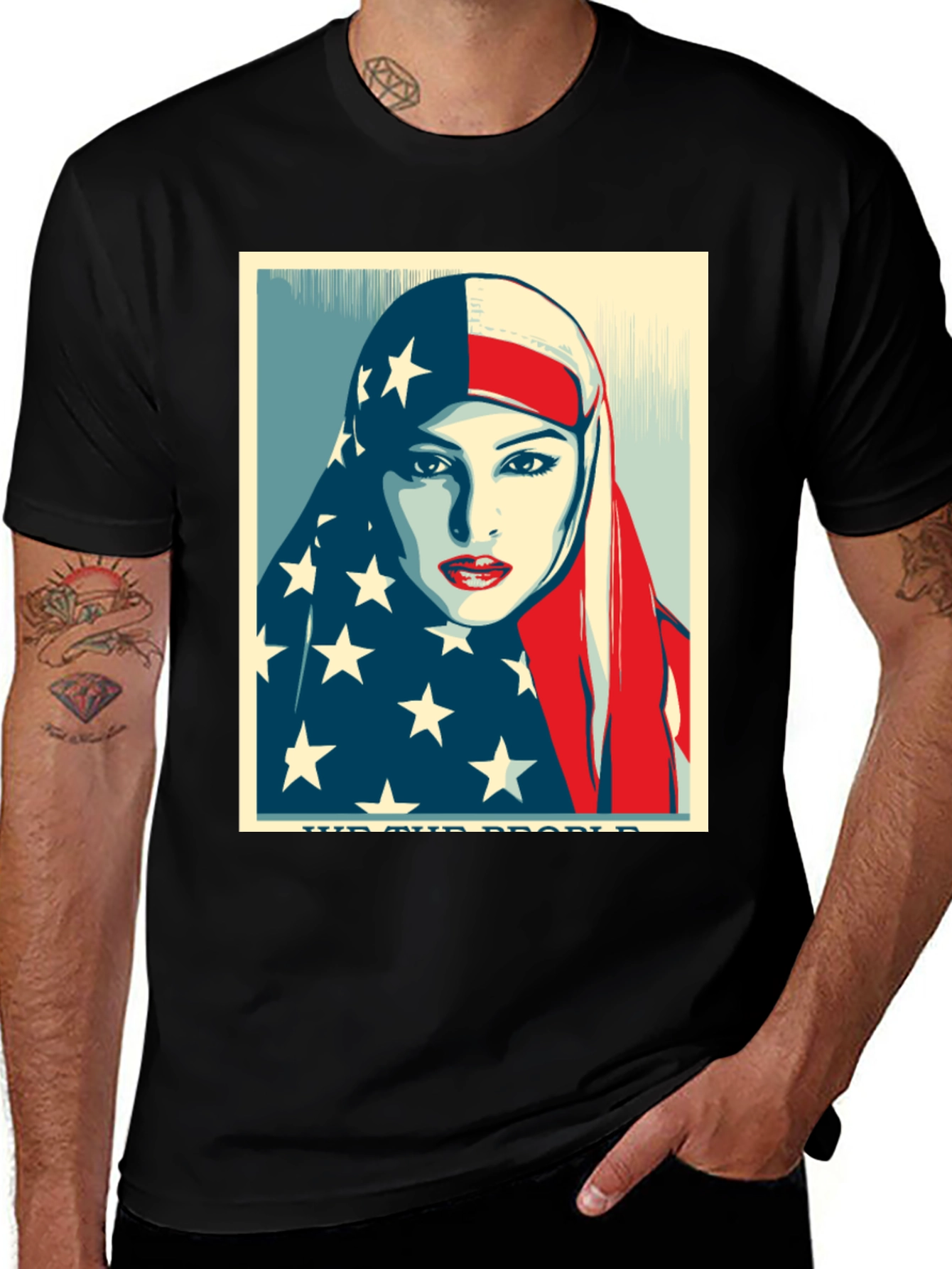 Variant 18 of Patriotic Woman Graphic Tee