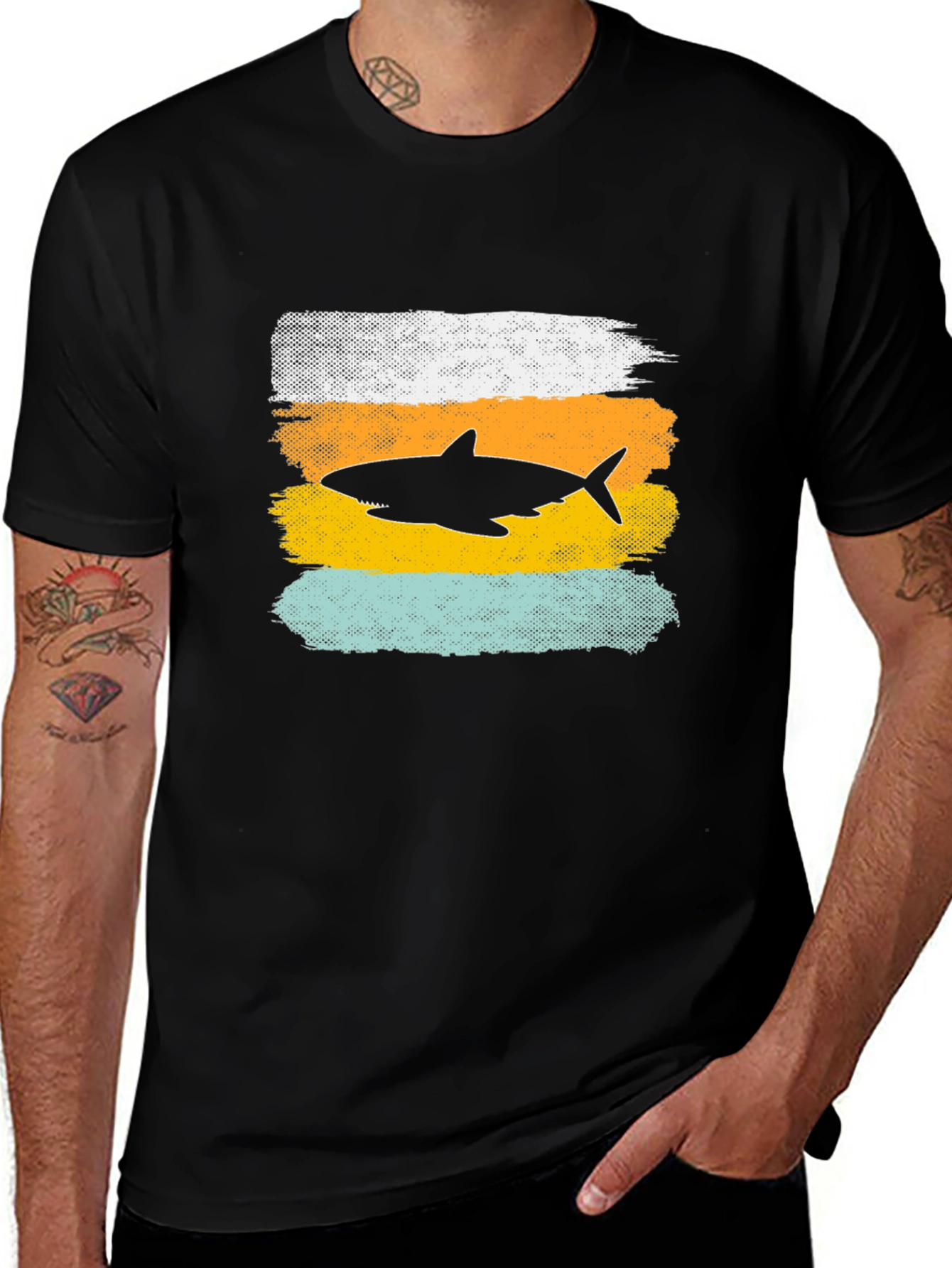 Variant 17 of Shark Graphic Tee - Beach Vibes T-Shirt