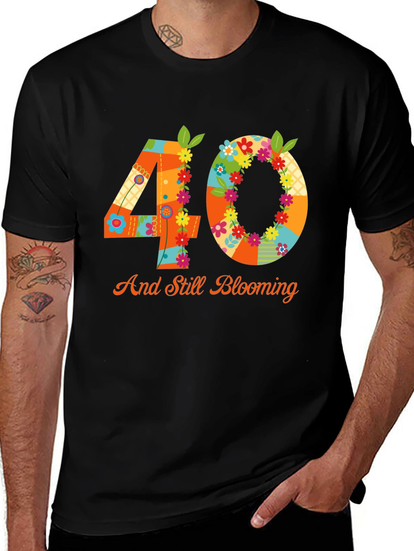 Variant 11 of 40th Birthday Blooming T-Shirt