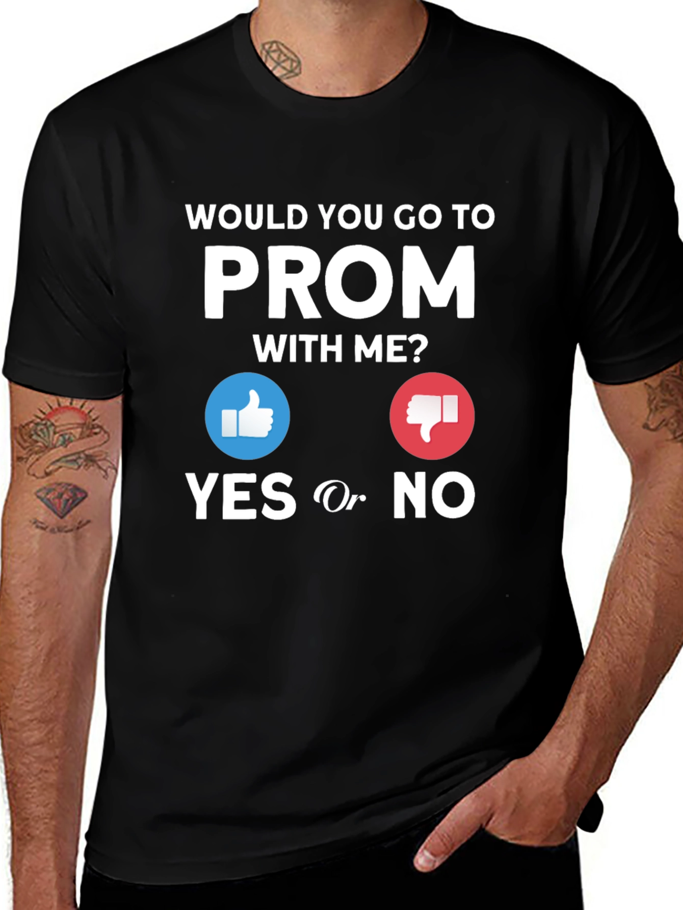Variant 8 of Prom Proposal T-Shirt - Yes or No?