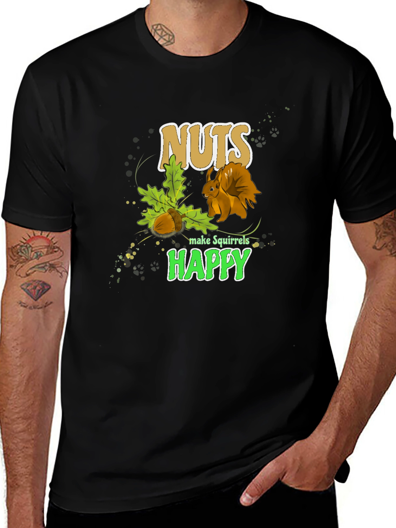 Nuts Make Squirrels Happy T-Shirt