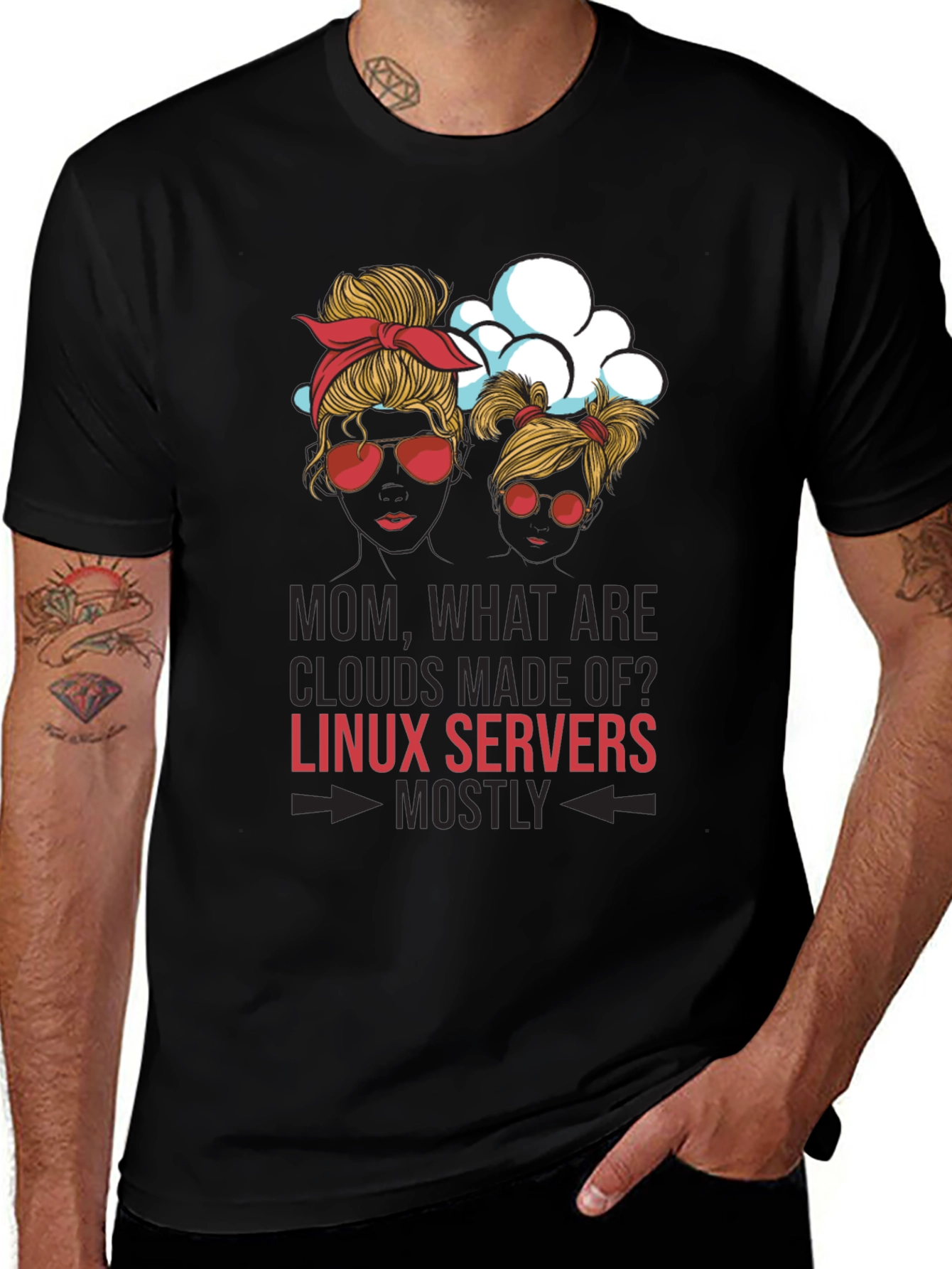 Linux Server Clouds T-Shirt