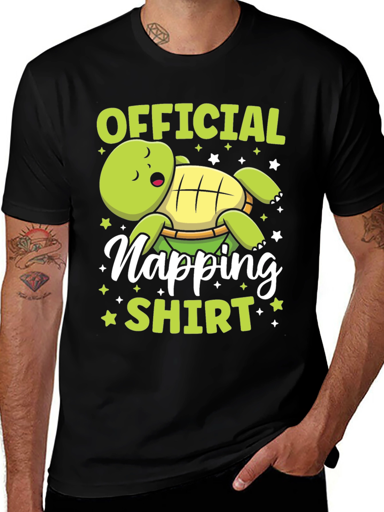 Variant 25 of Official Napping Shirt - Turtle Graphic Tee