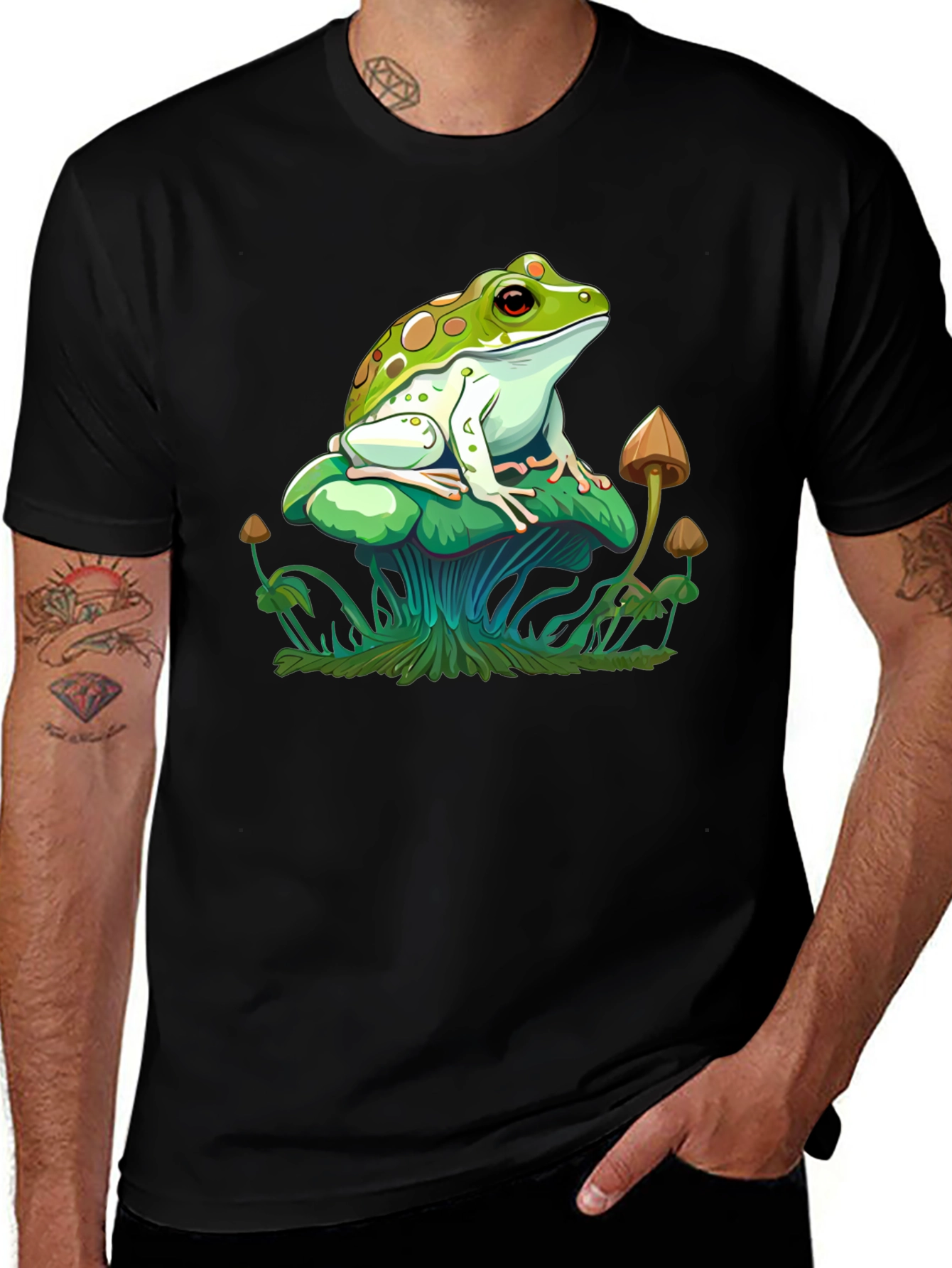 Variant 14 of Frog on Mushroom Graphic Tee