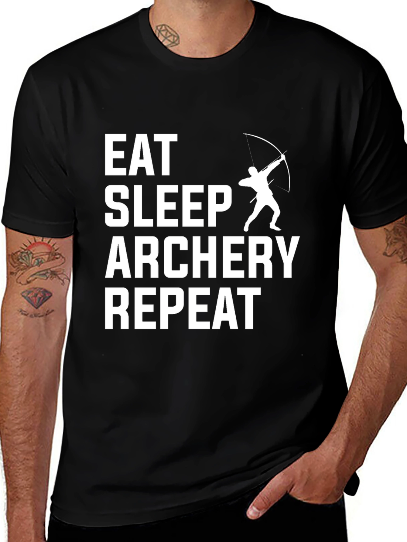 Variant 15 of Eat Sleep Archery Repeat Graphic Tee