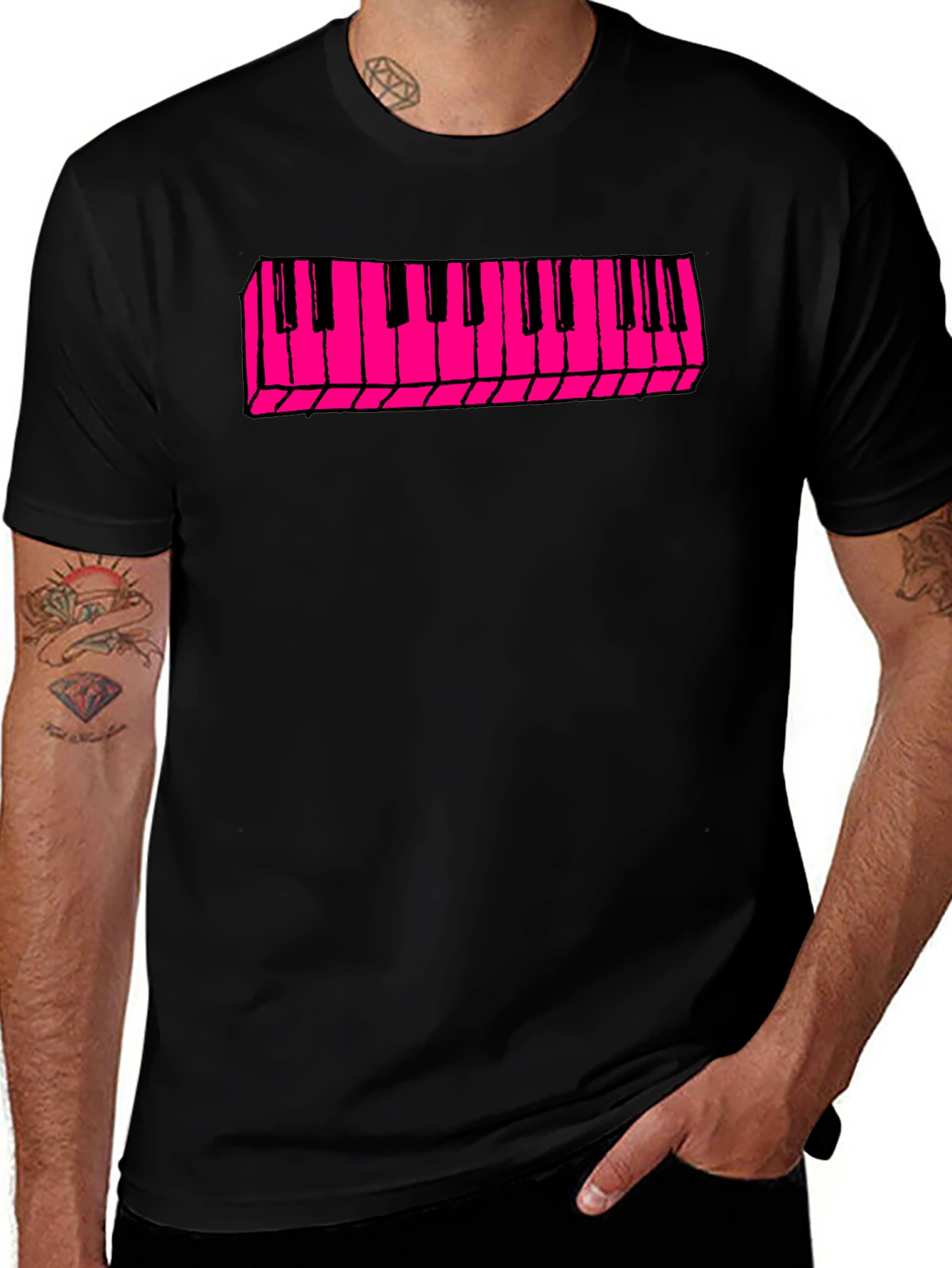 Variant 5 of Keyboard T-Shirt - Retro Style