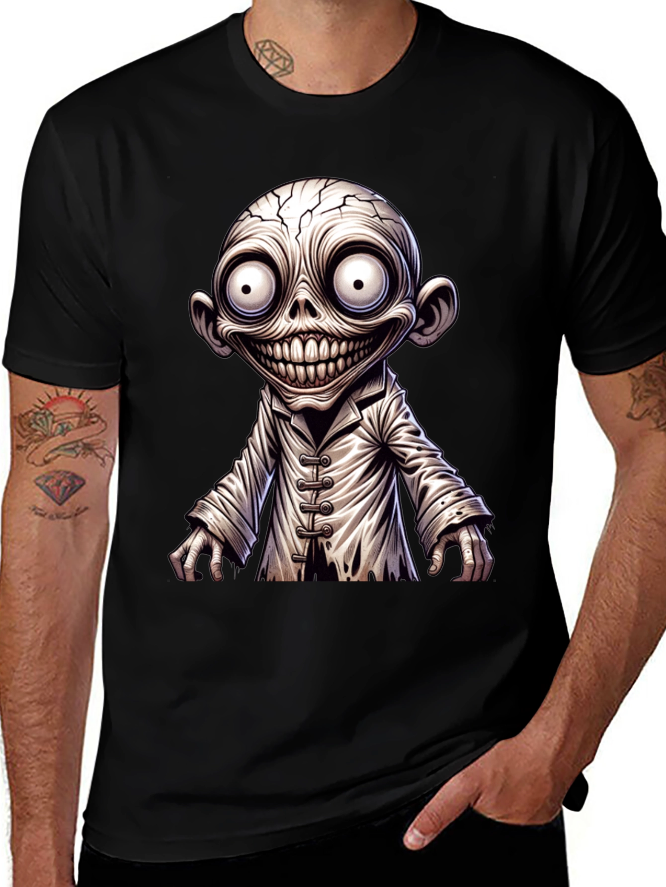 Variant 21 of Creepy Cartoon Character Graphic T-Shirt