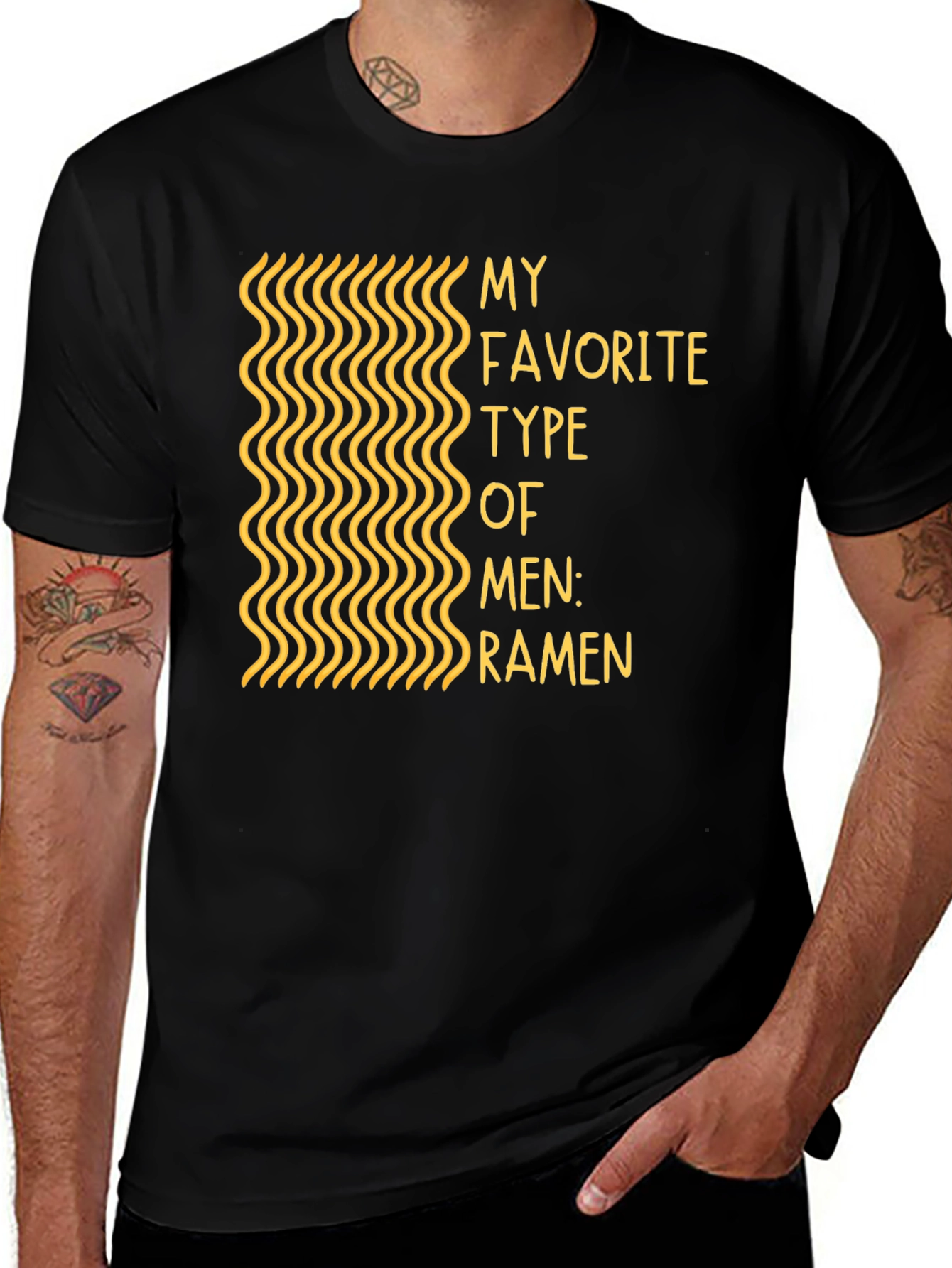 Variant 16 of Ramen Men's T-Shirt - Funny Noodle Lover Tee
